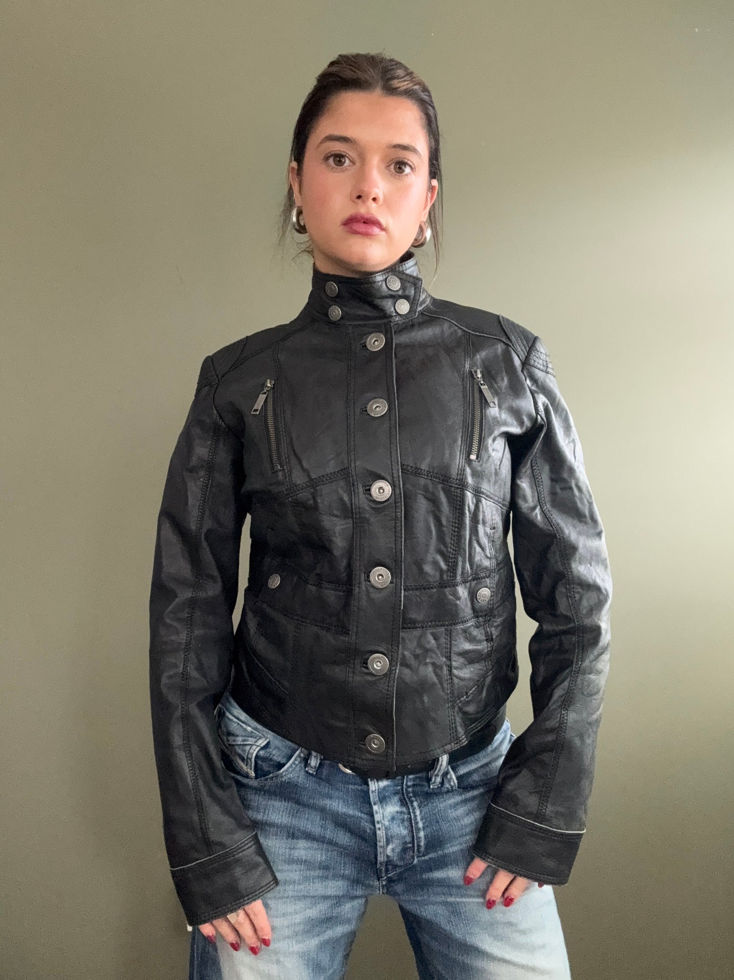 Leather Corset Jacket (UK14)