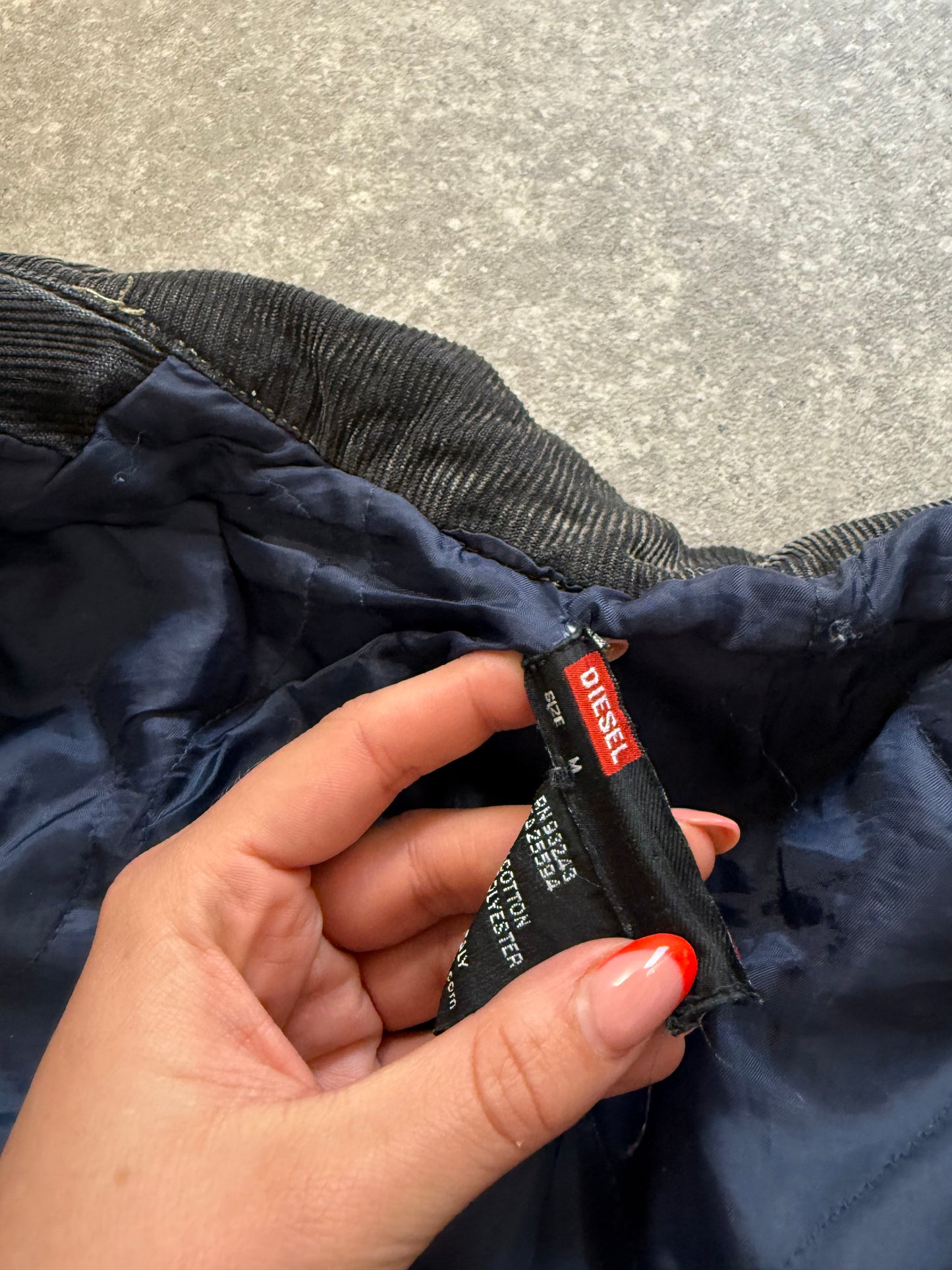 Diesel Denim/Cord Biker Jacket (M)
