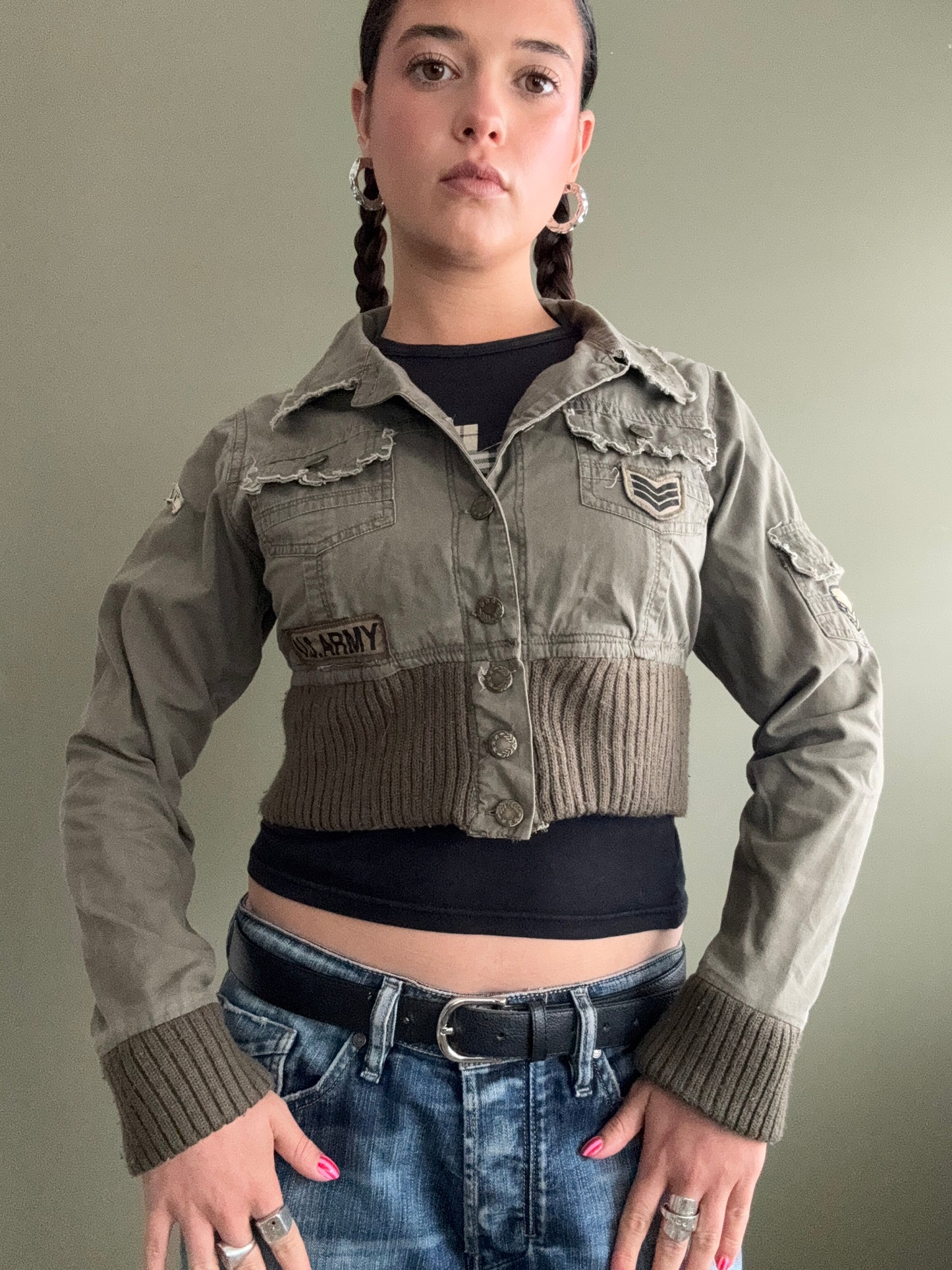 Cropped Cargo Jacket (UK10)