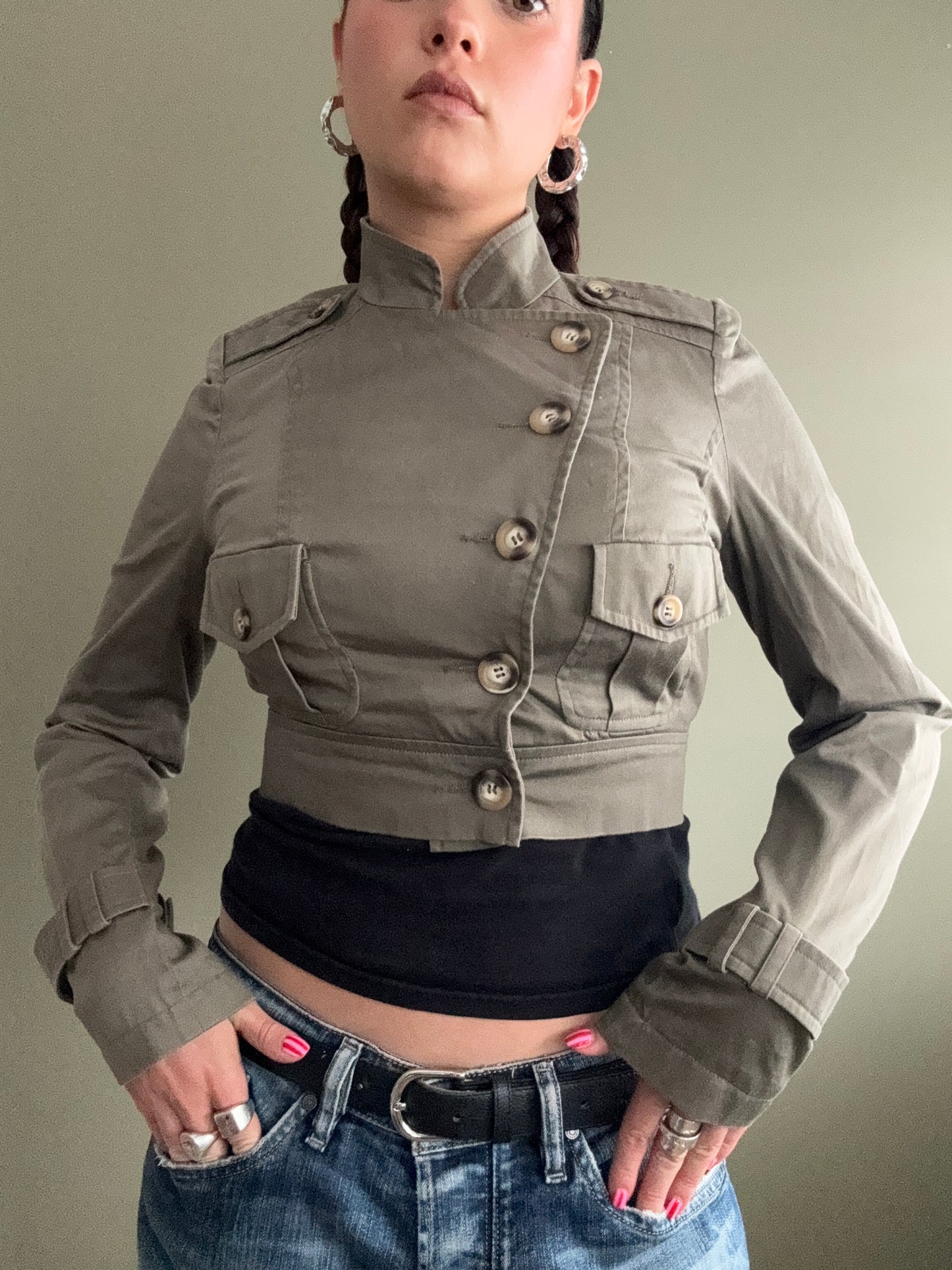 Jane Norman Khaki Jacket (UK8)
