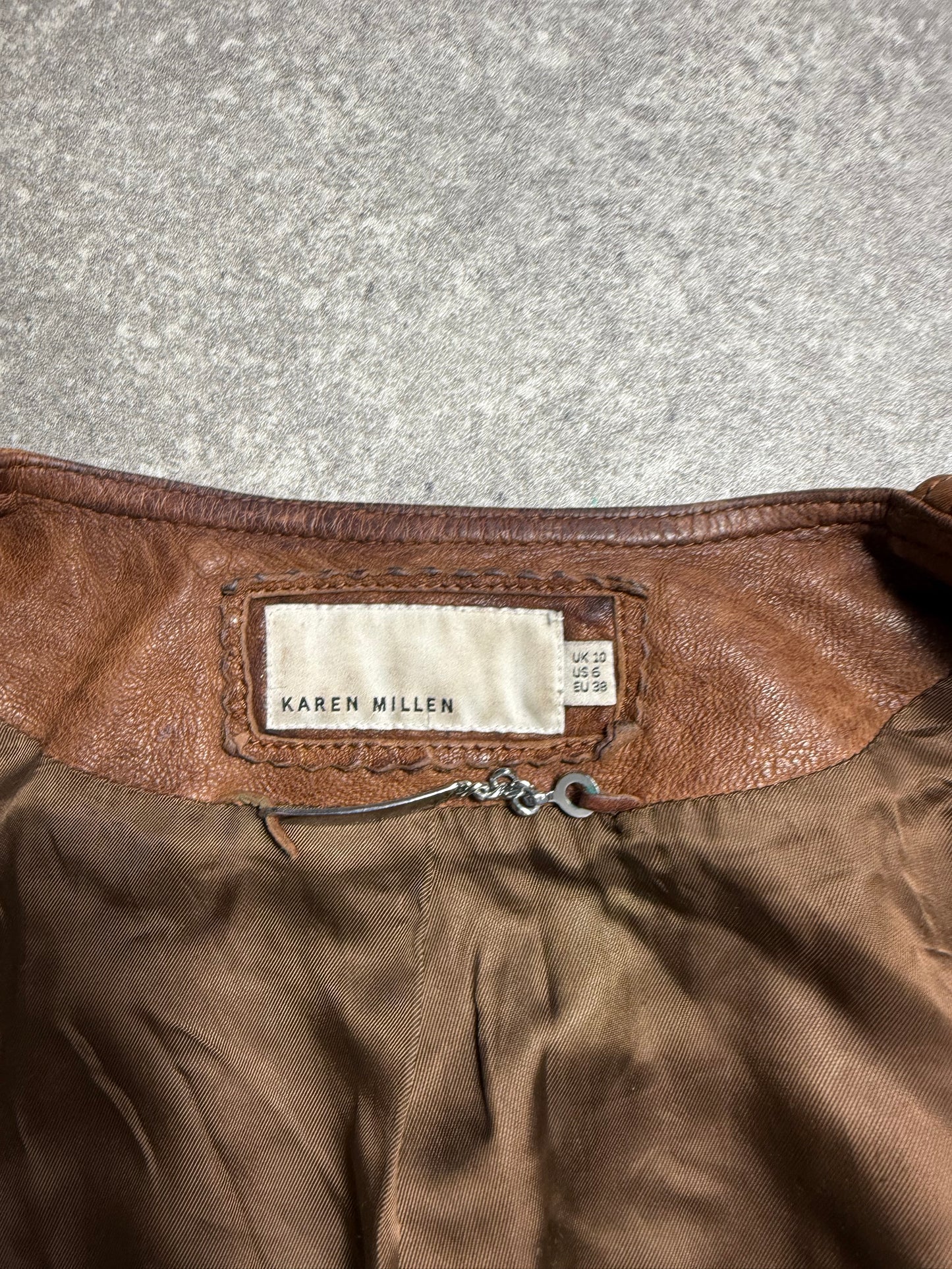 Karen Millen Leather Jacket (UK10)