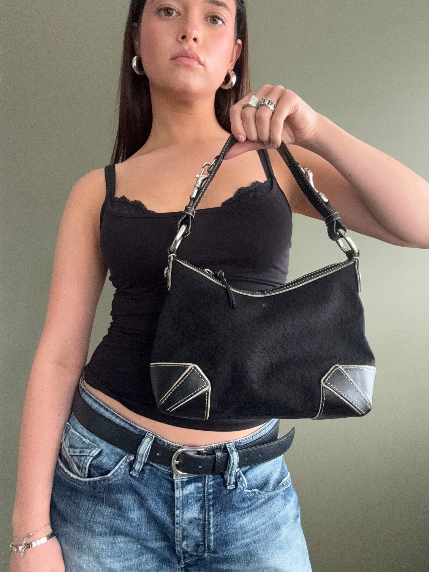DKNY Monogram Shoulder Bag