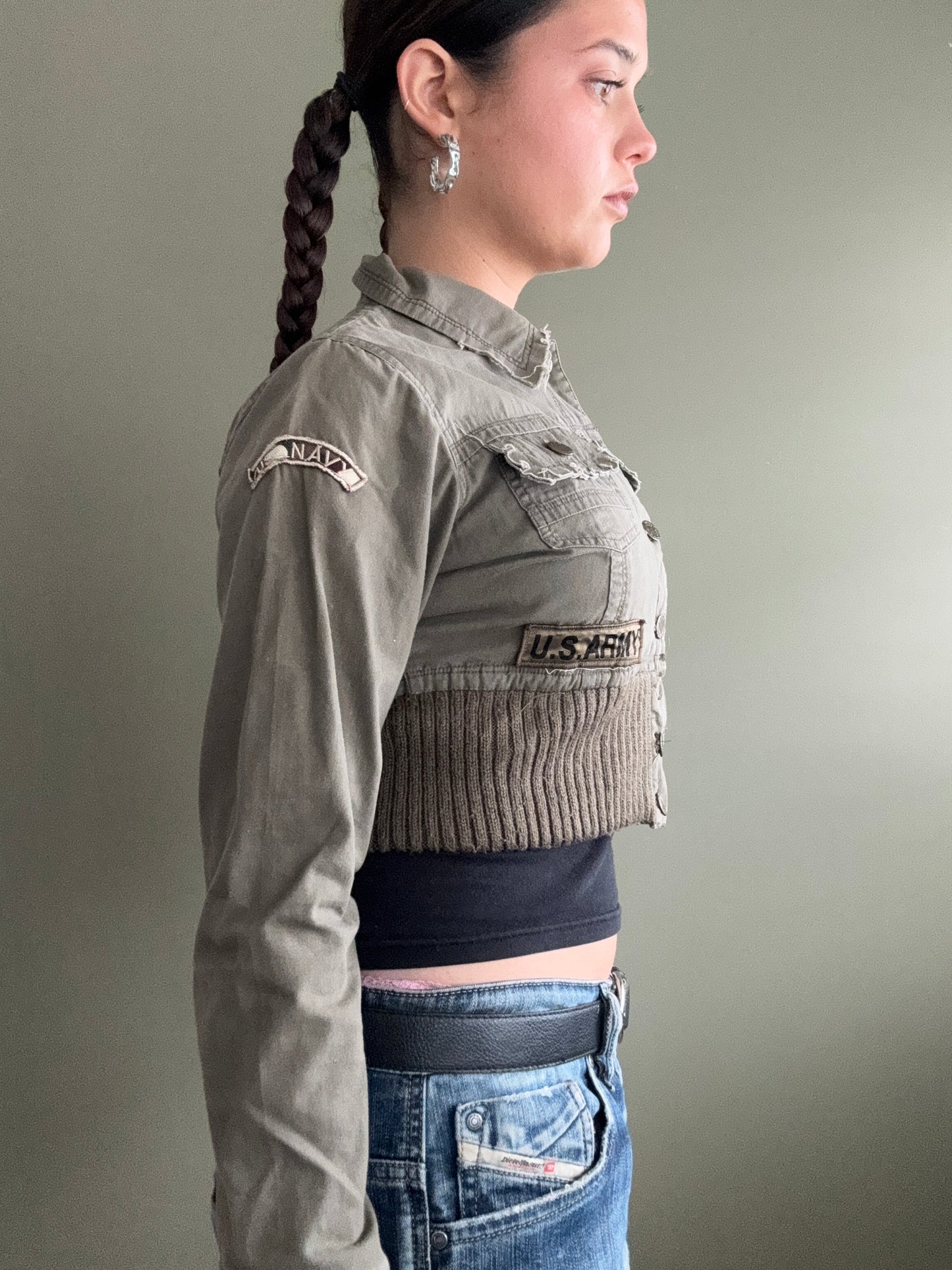 Cropped Cargo Jacket (UK10)