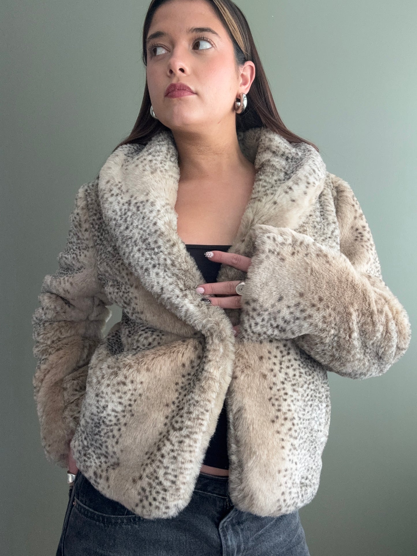 Faux Fur Jacket (S)