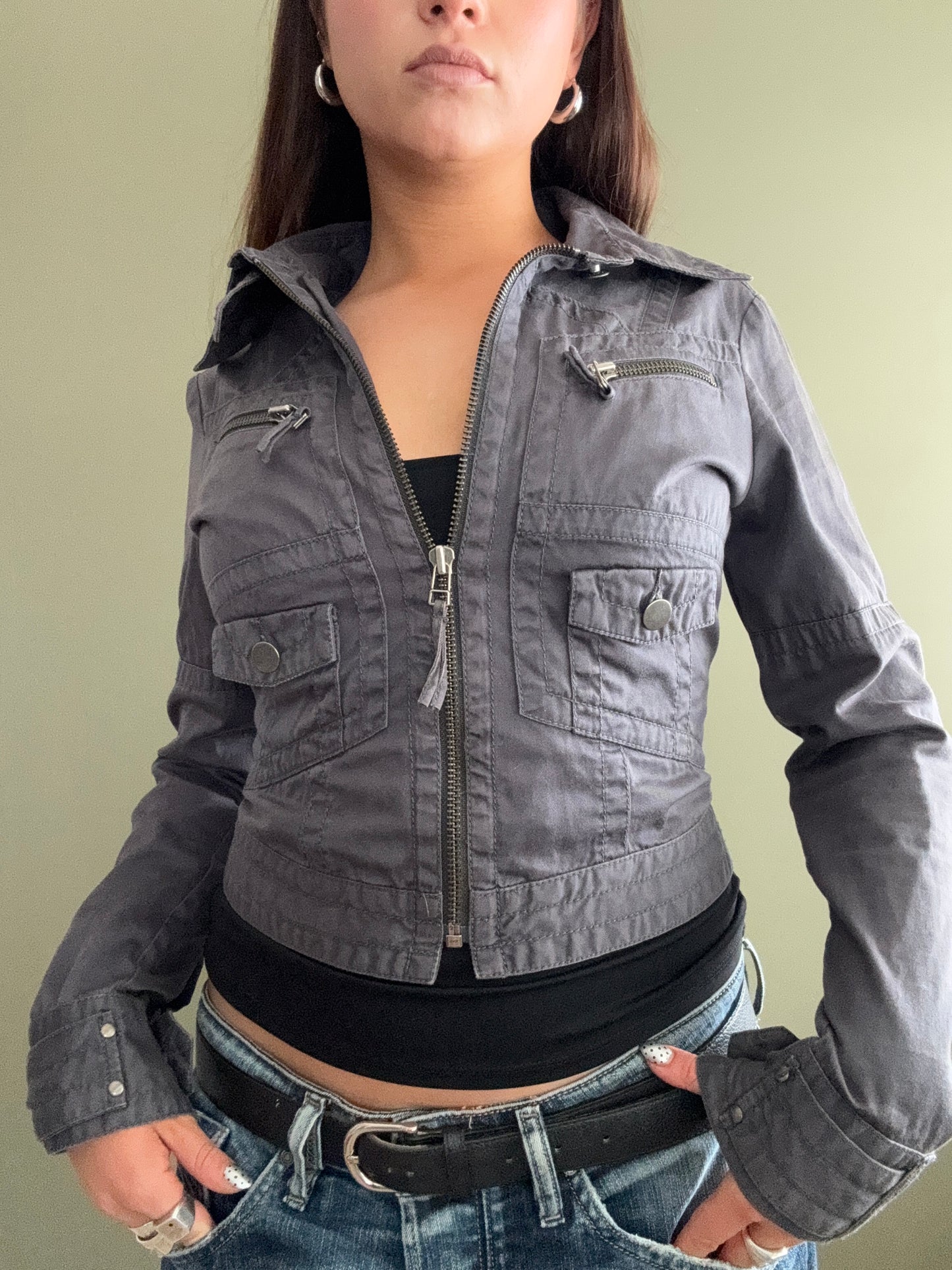 Y2K Cargo Jacket (UK8)