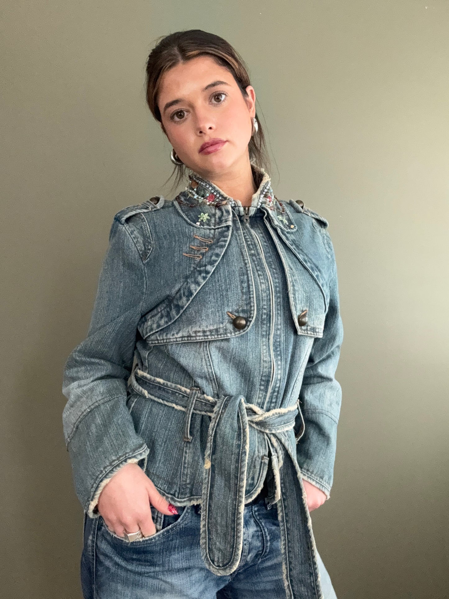 Y2K Denim Jacket (S)