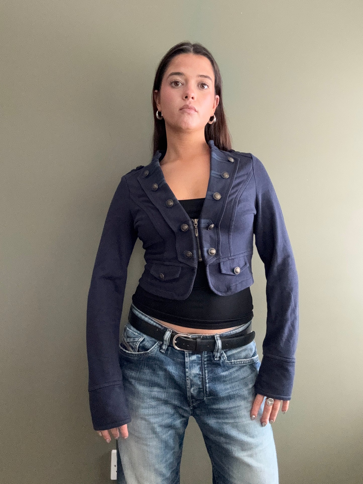 Jane Norman Military Zip Jumper (UK10)