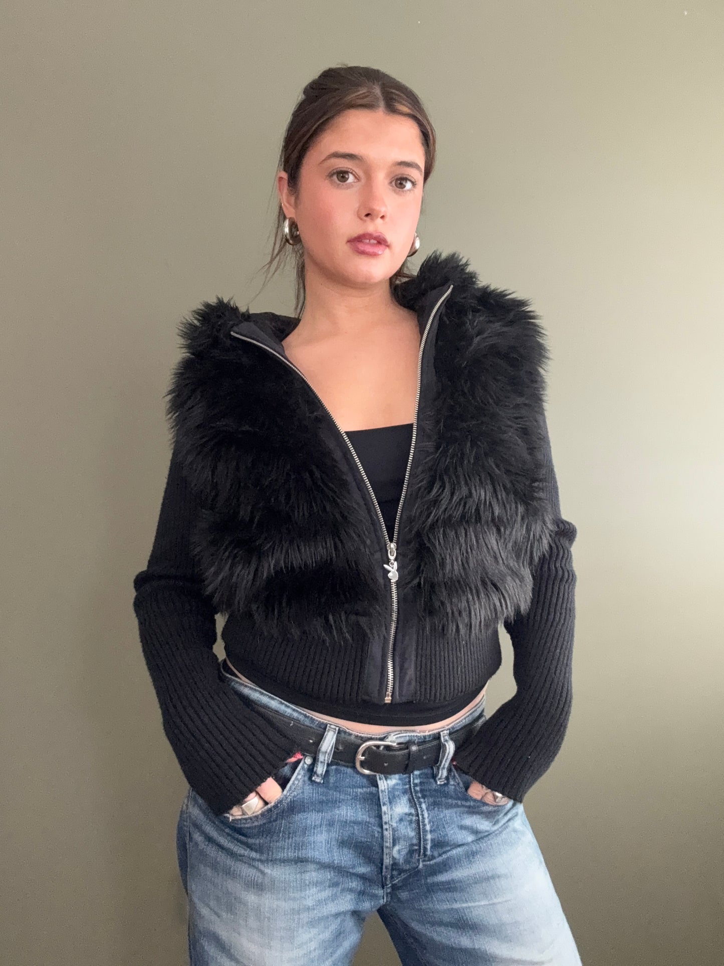 Playboy Faux Fur Jumper (UK10)