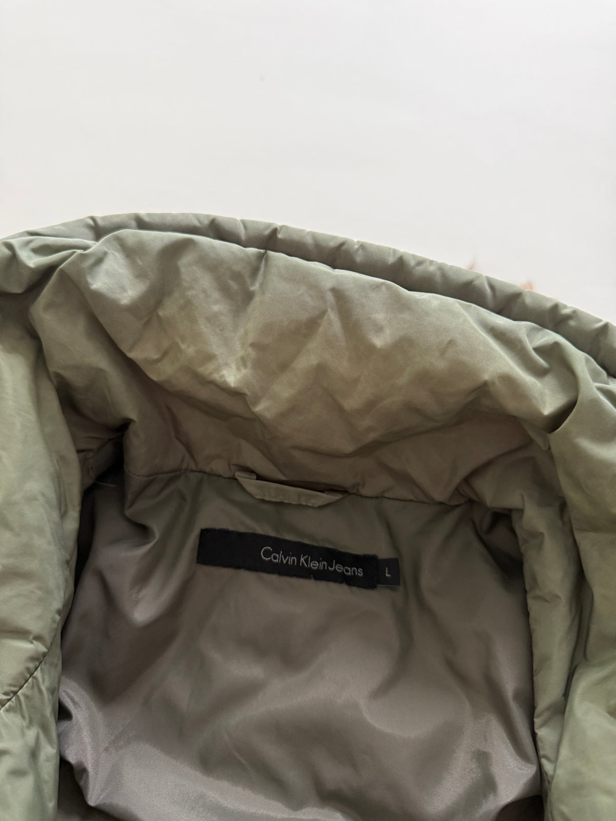 Calvin Klein Khaki Puffer (L)