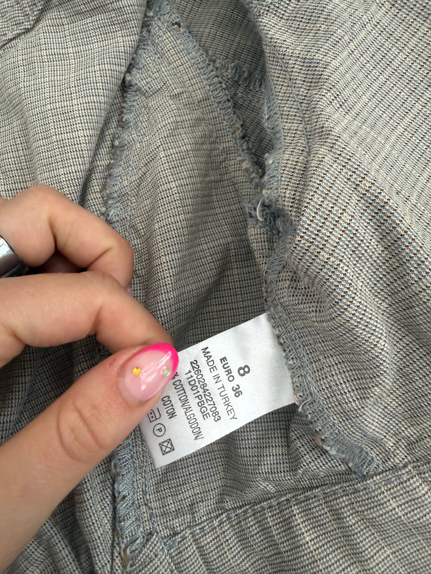 Tartan Shortsleeve Buckle Jacket (UK8)