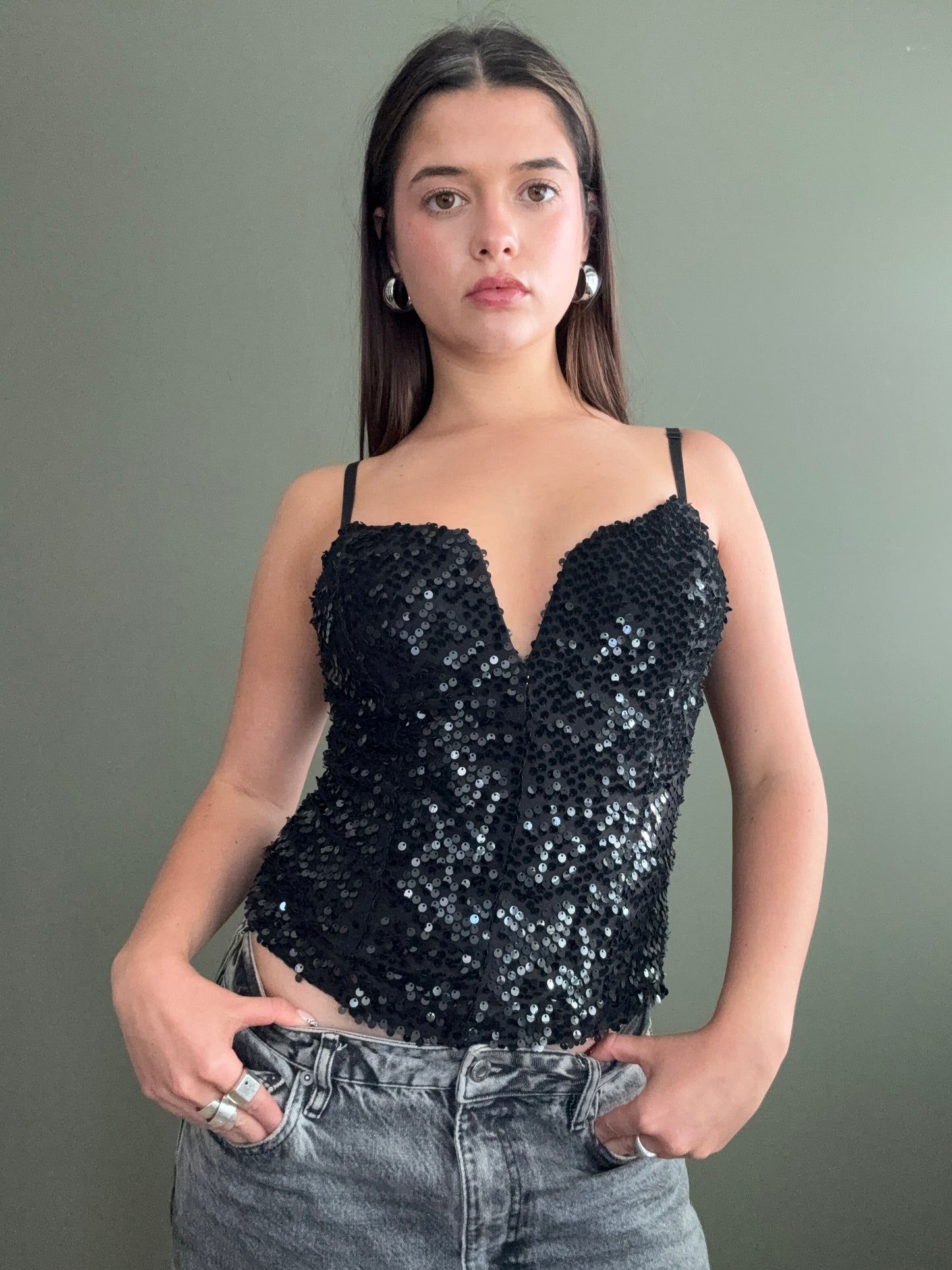 Guess Sequin Top (S)