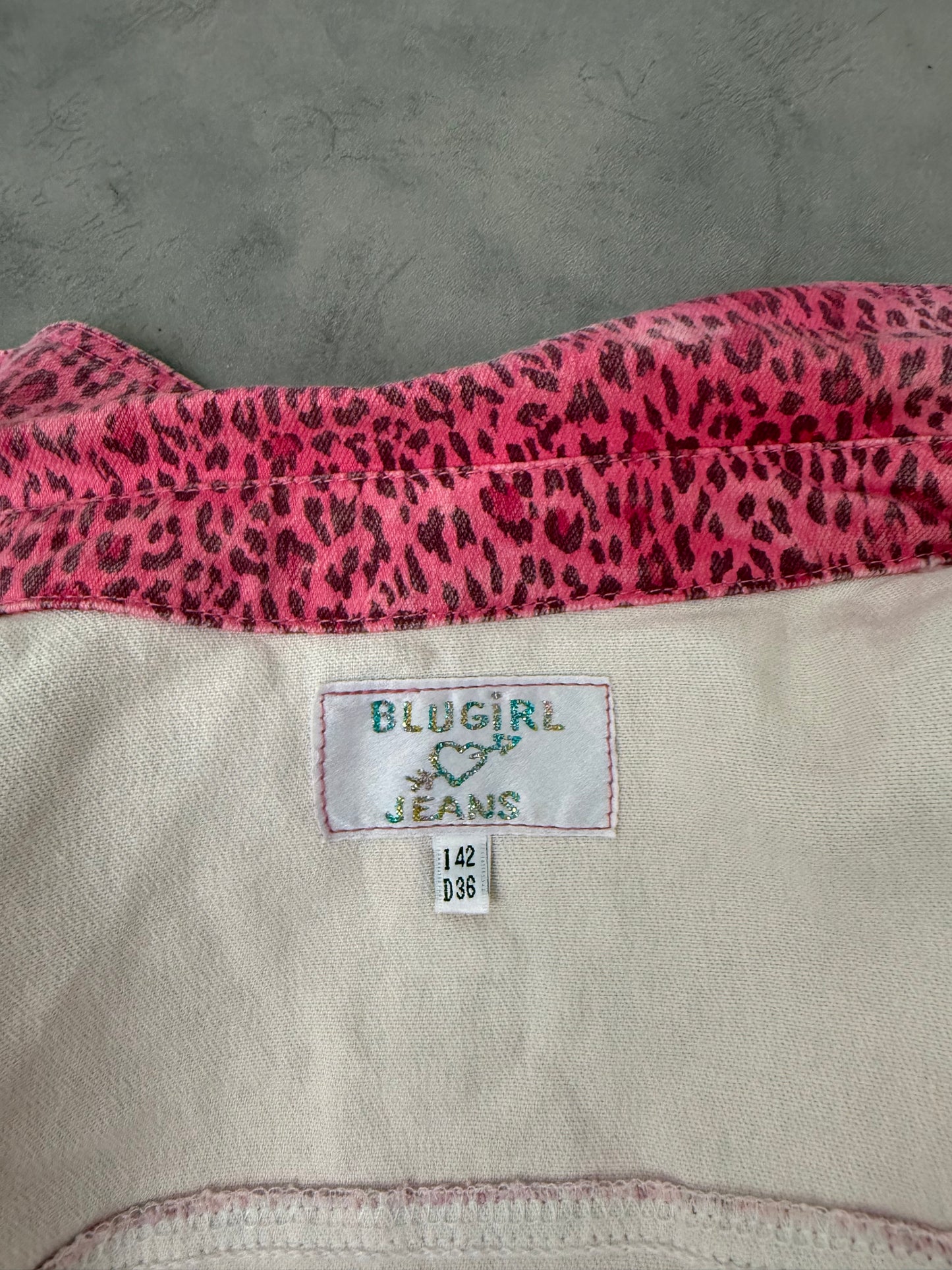 Blumarine Pink Leopard Jacket (M)