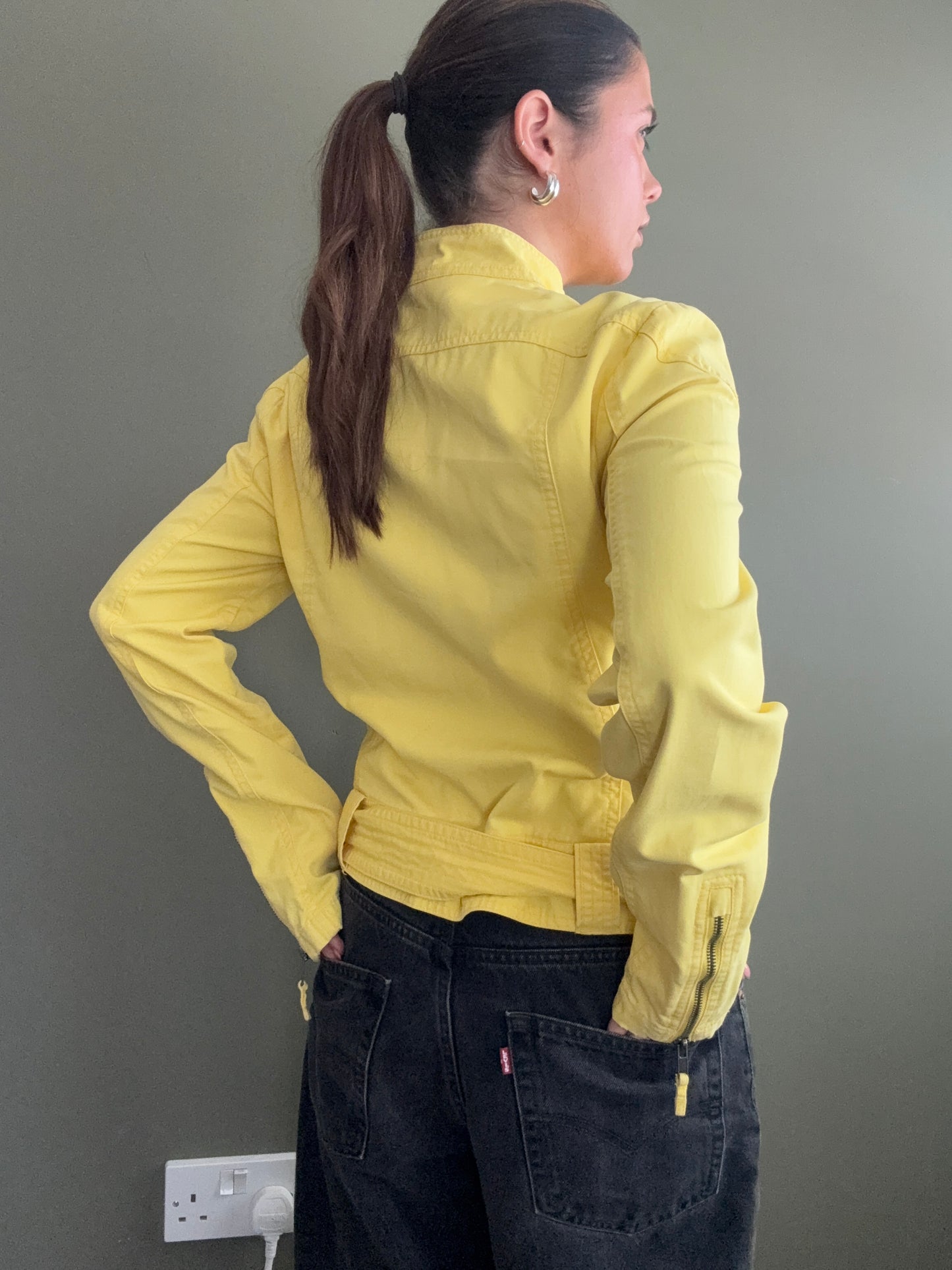 Yellow Biker Jacket (L)