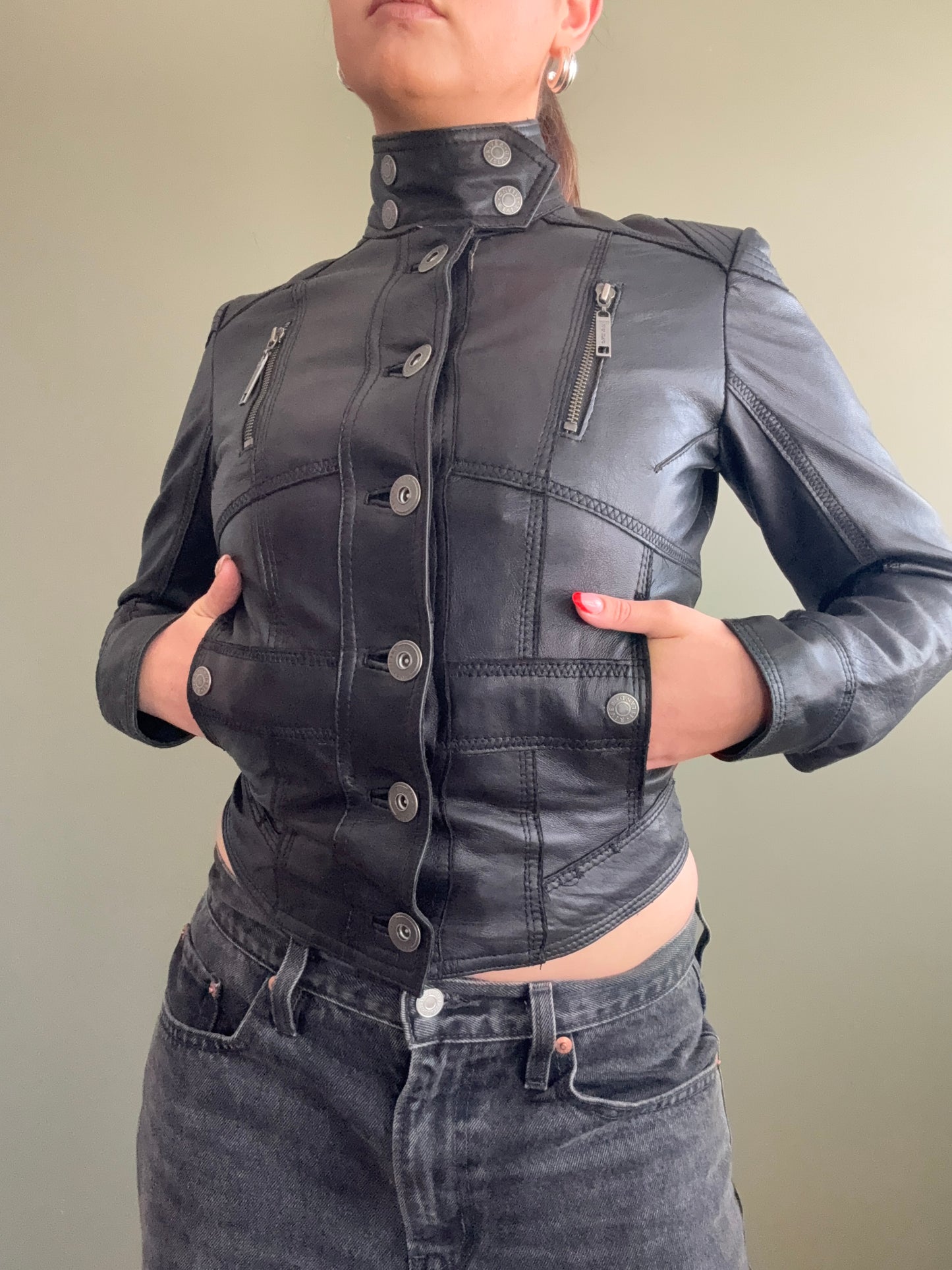 Leather Corset Jacket (UK8)