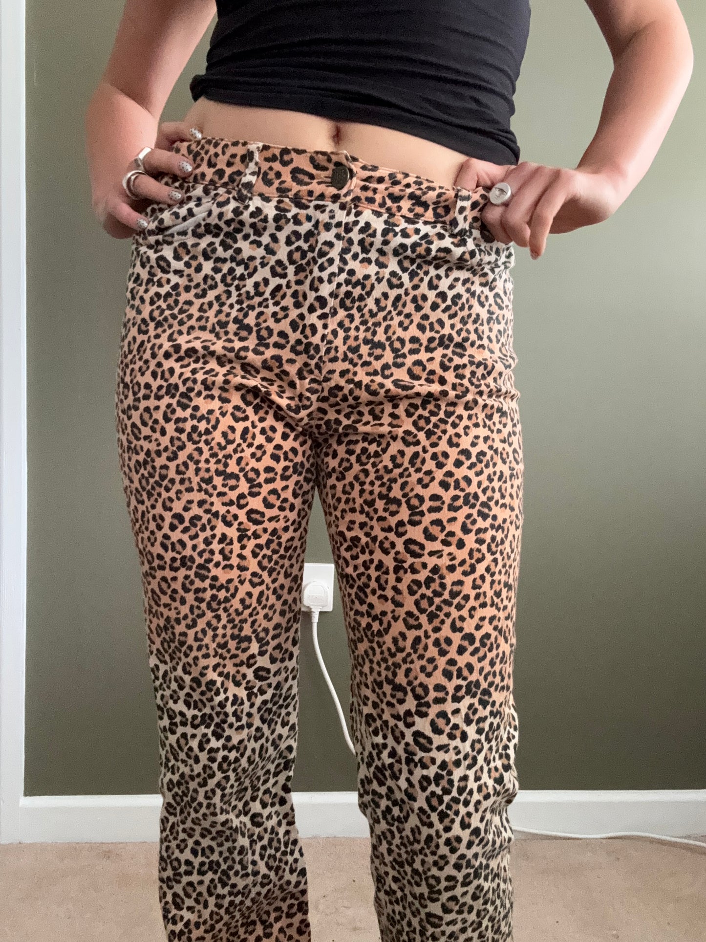 Morgan De Toi Leopard Trousers (S)