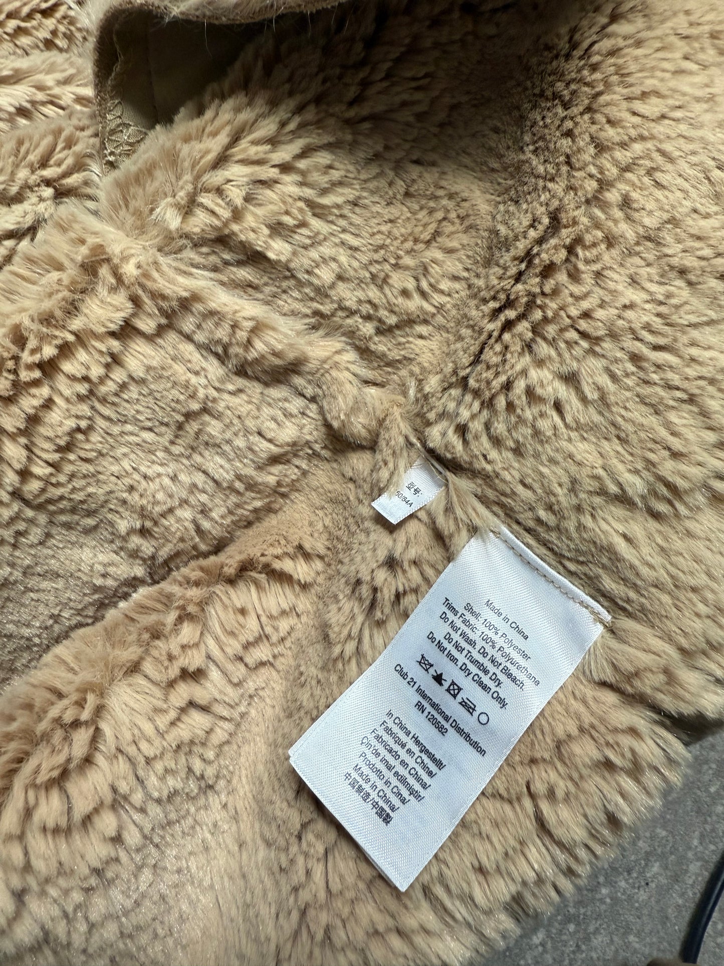 DKNY Faux Fur Jacket (S)