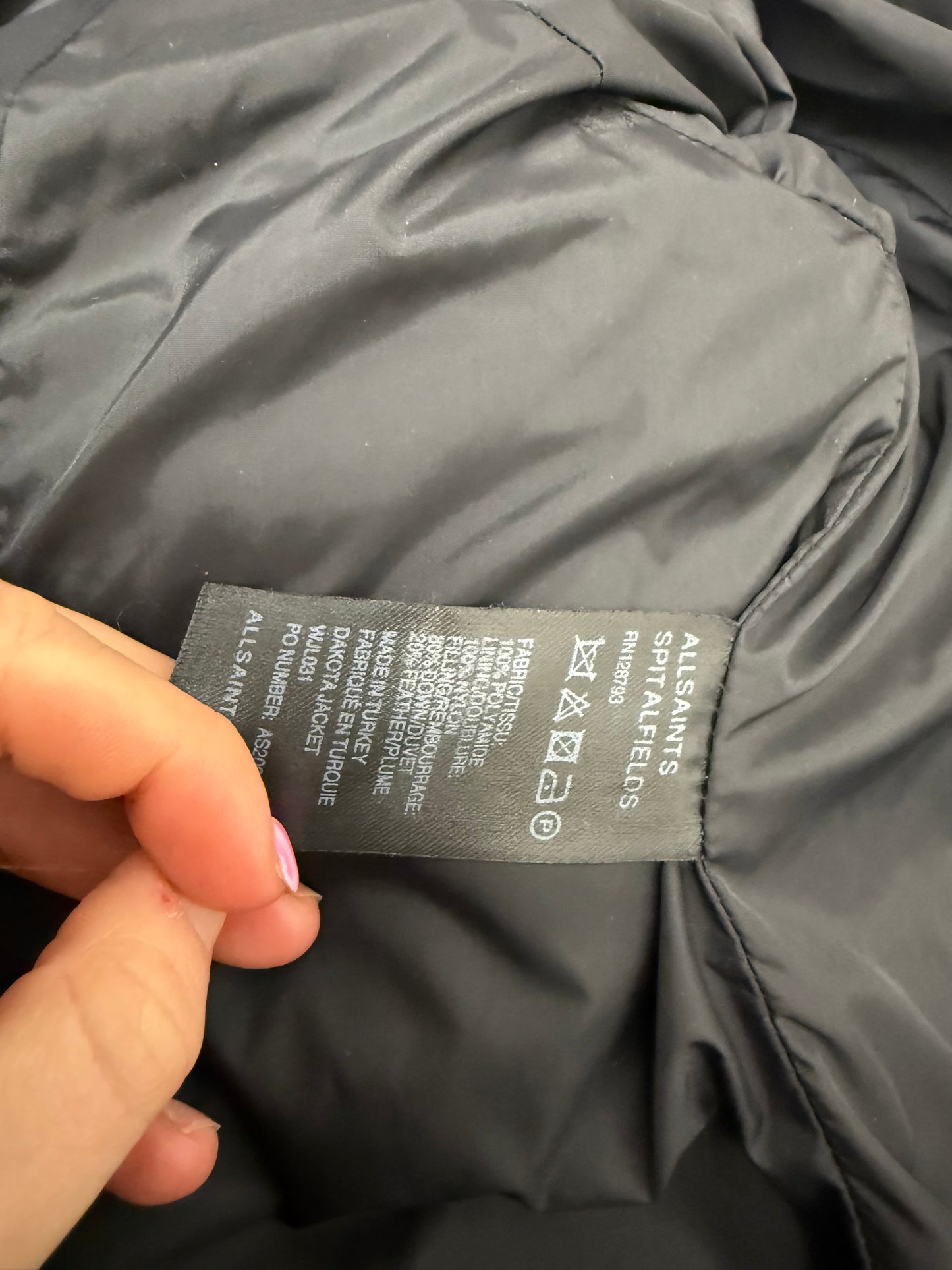 Allsaints Puffer Jacket (UK12)