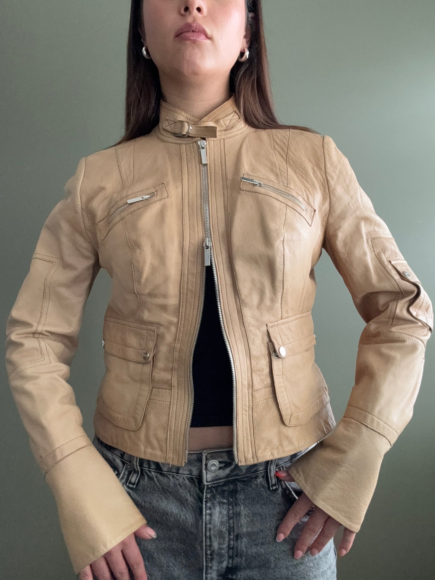 Karen Millen Leather Jacket (UK10)