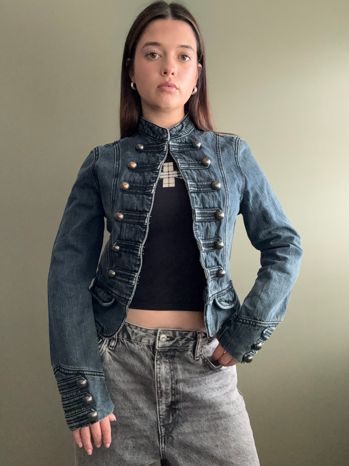 Denim Military Jacket (UK10)