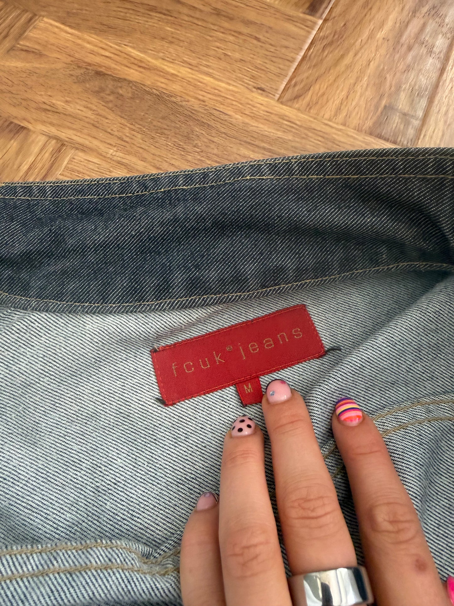 French Connection Asymmetric Denim Jacket (M)