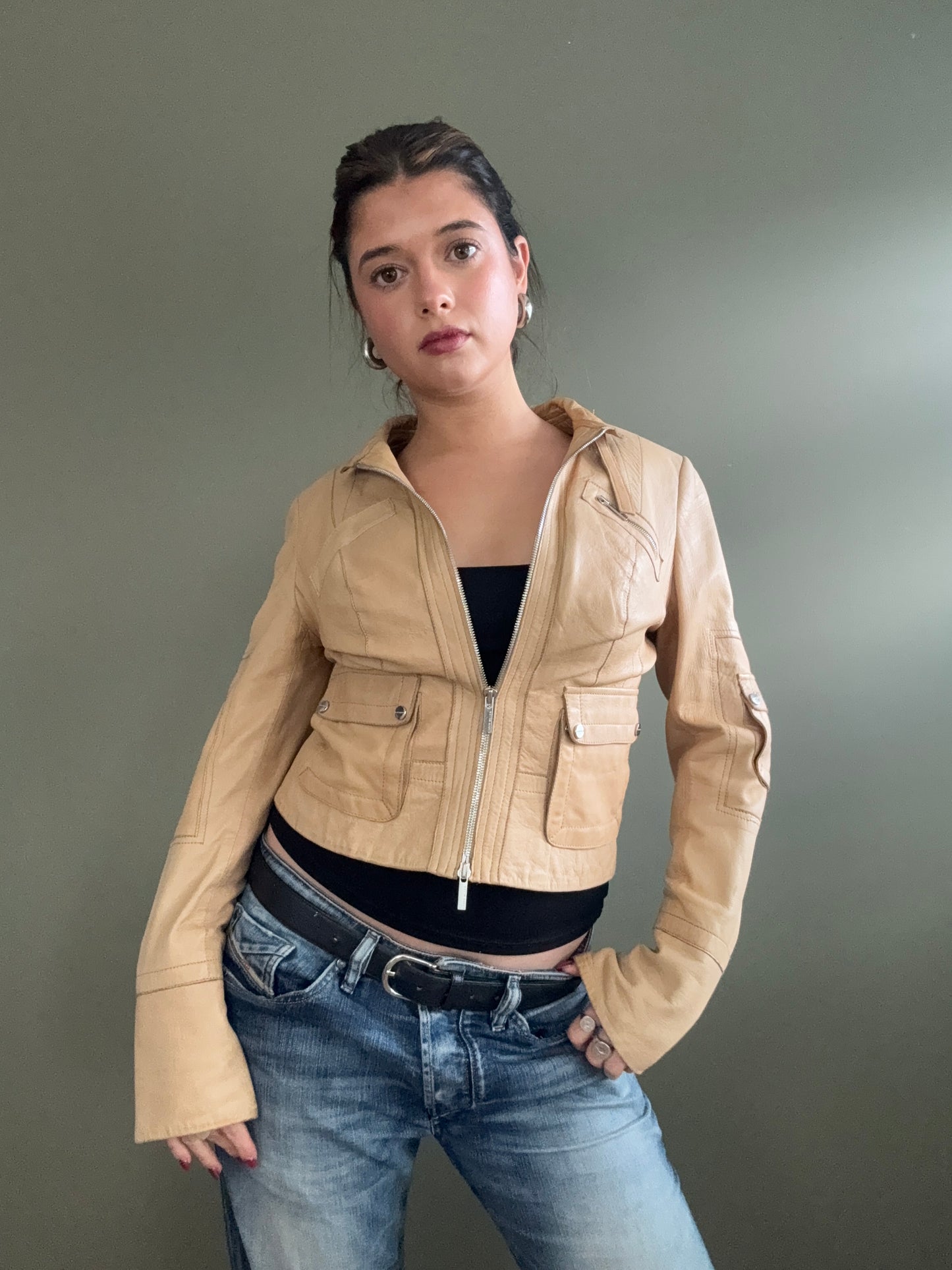 Karen Millen Leather Jacket (UK8)