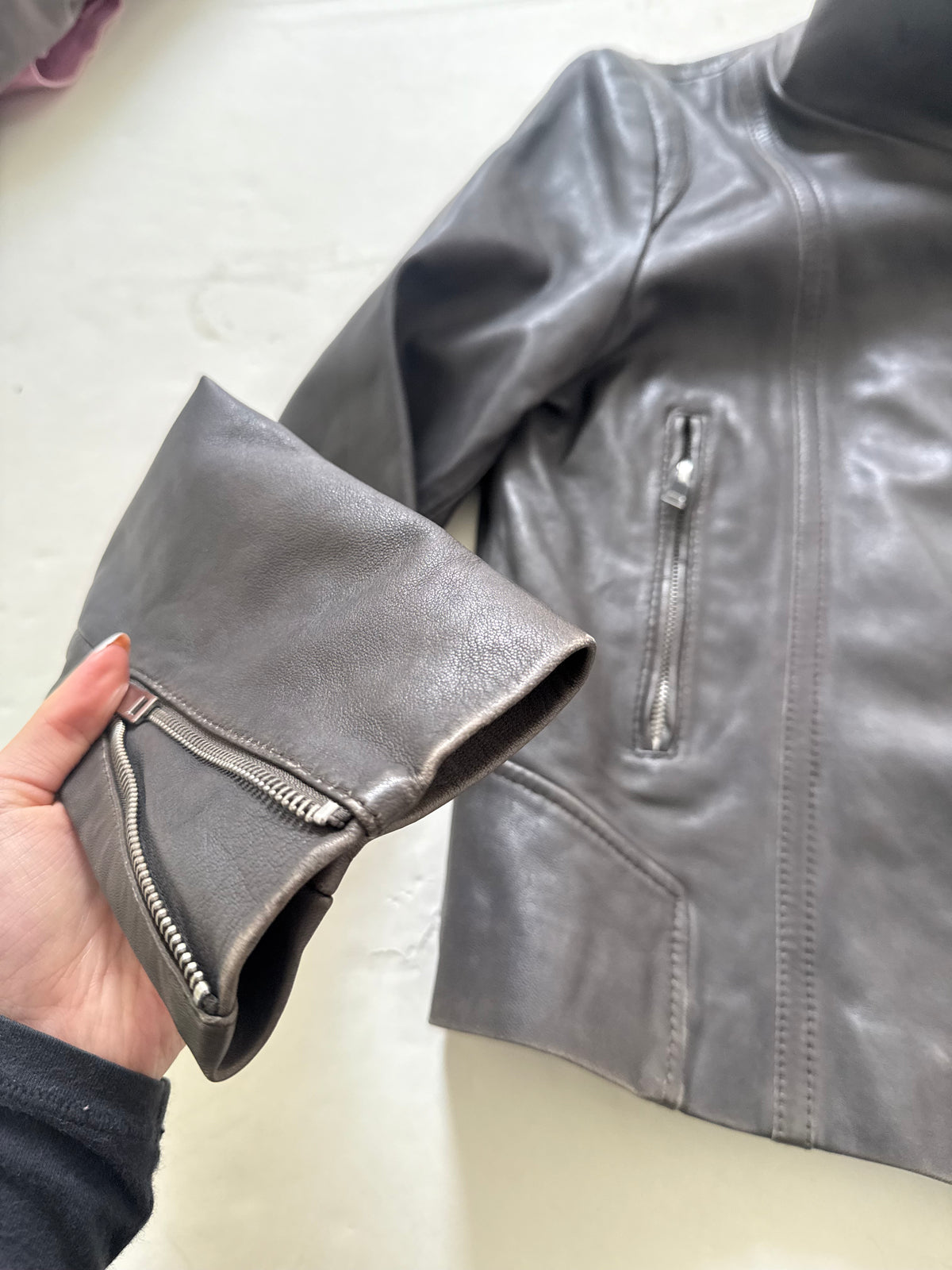 Leather Buckle Jacket (S)