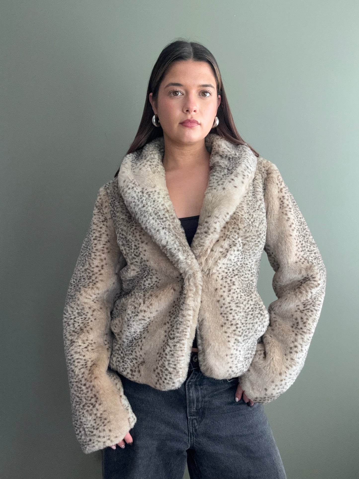 Faux Fur Jacket (S)