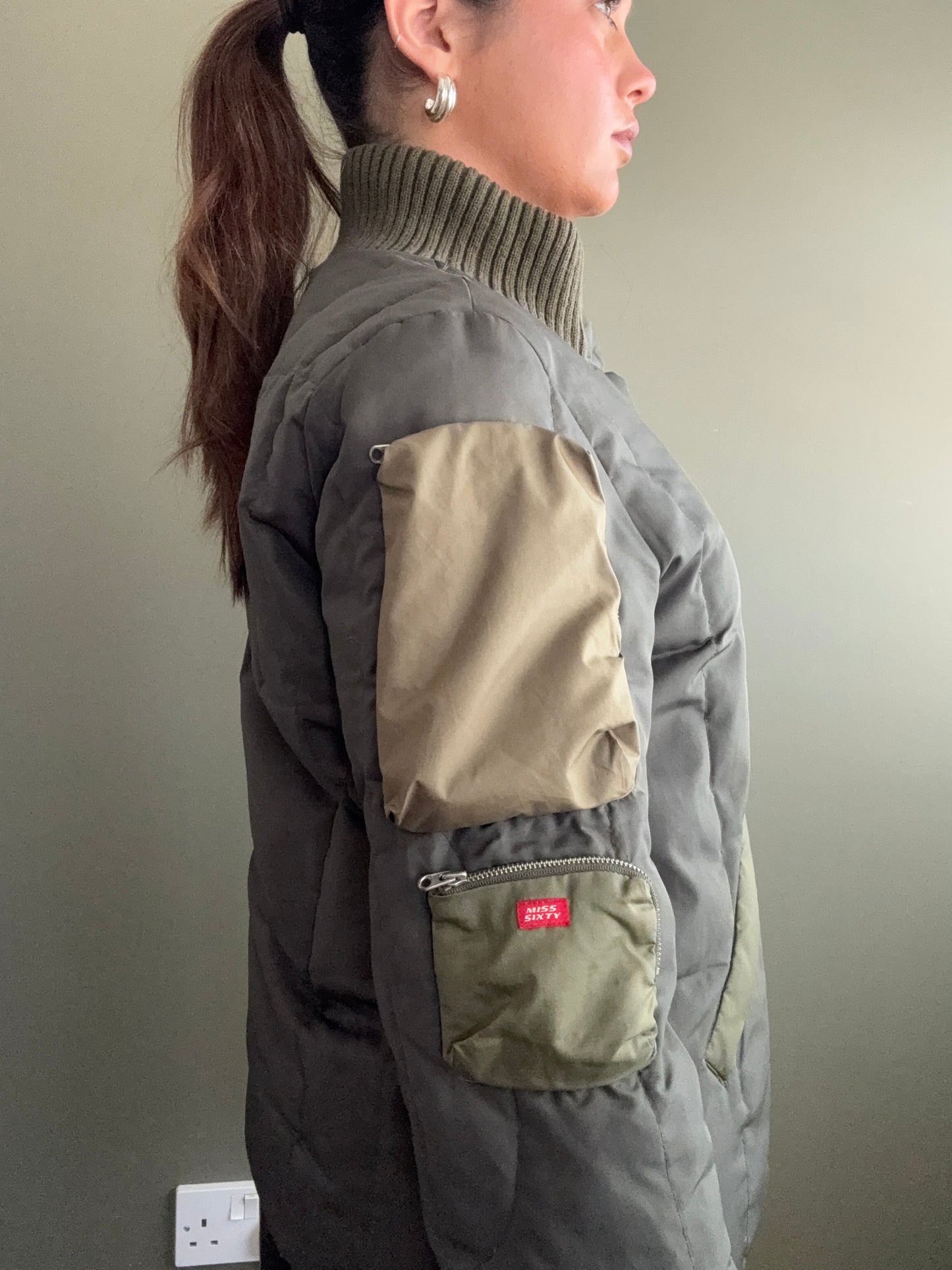 Miss Sixty Cargo Puffer Jacket (S)