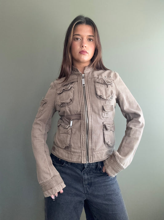 Y2K Cargo Jacket (UK12)