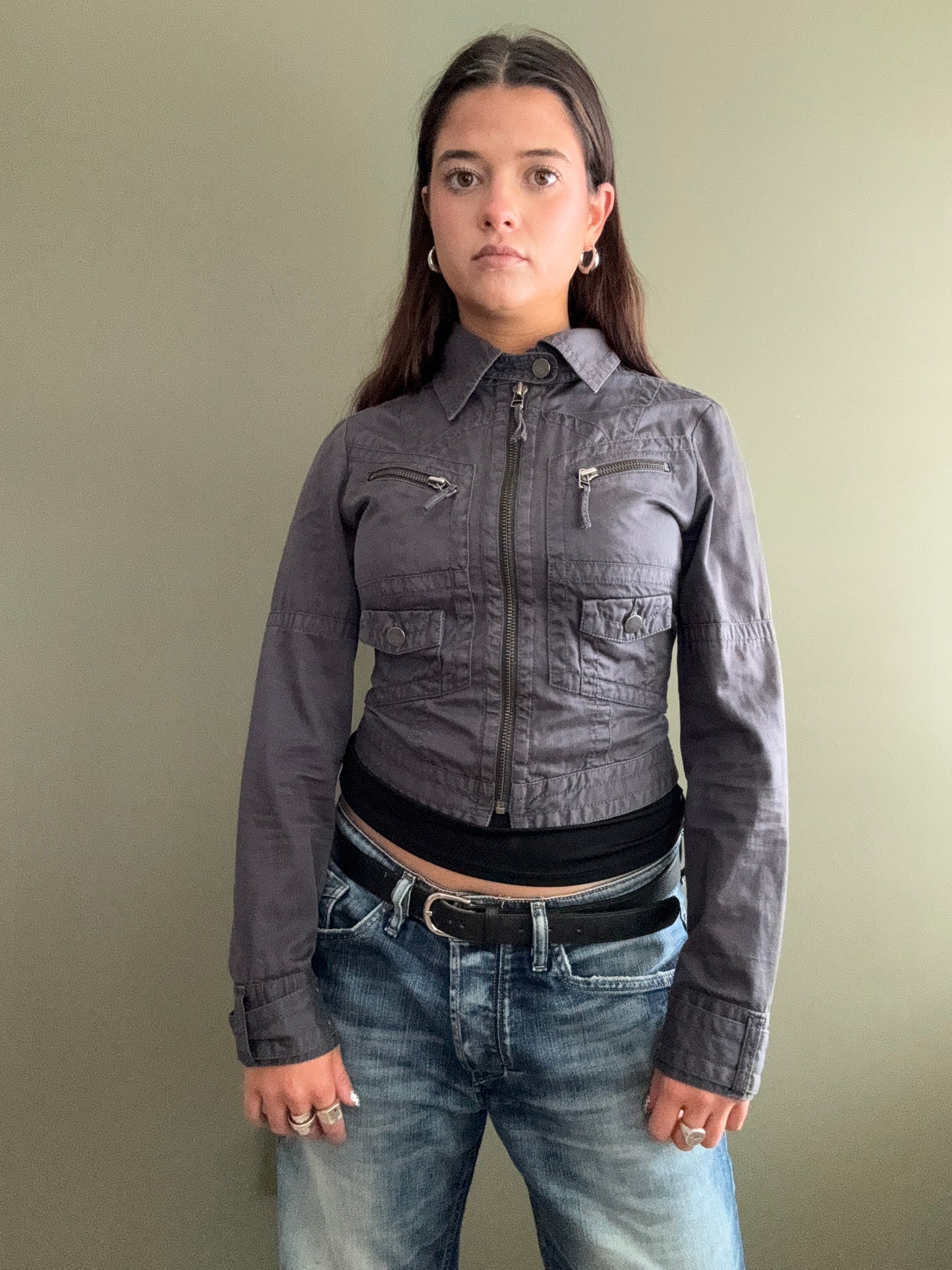 Y2K Cargo Jacket (UK8)