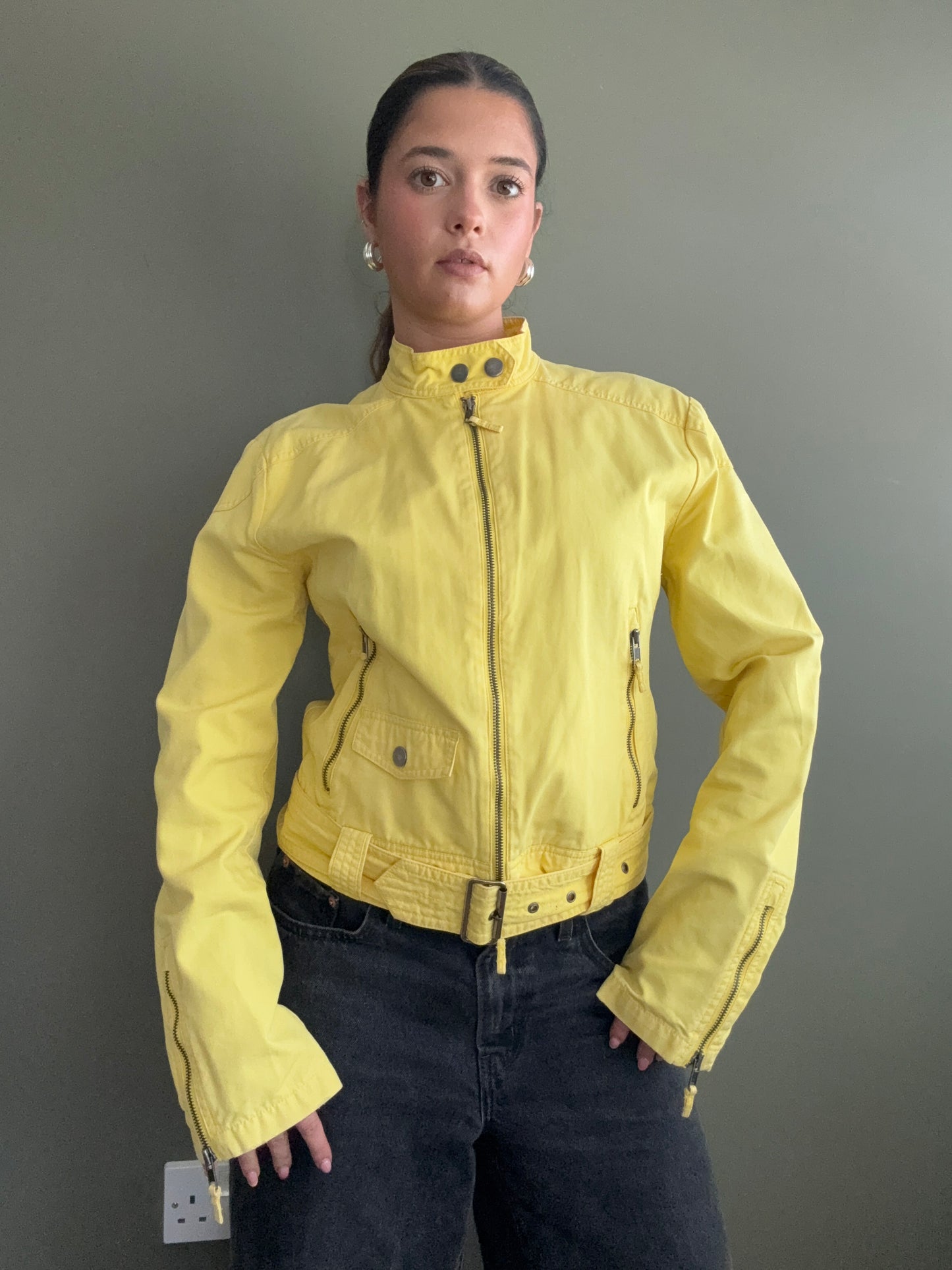 Yellow Biker Jacket (L)