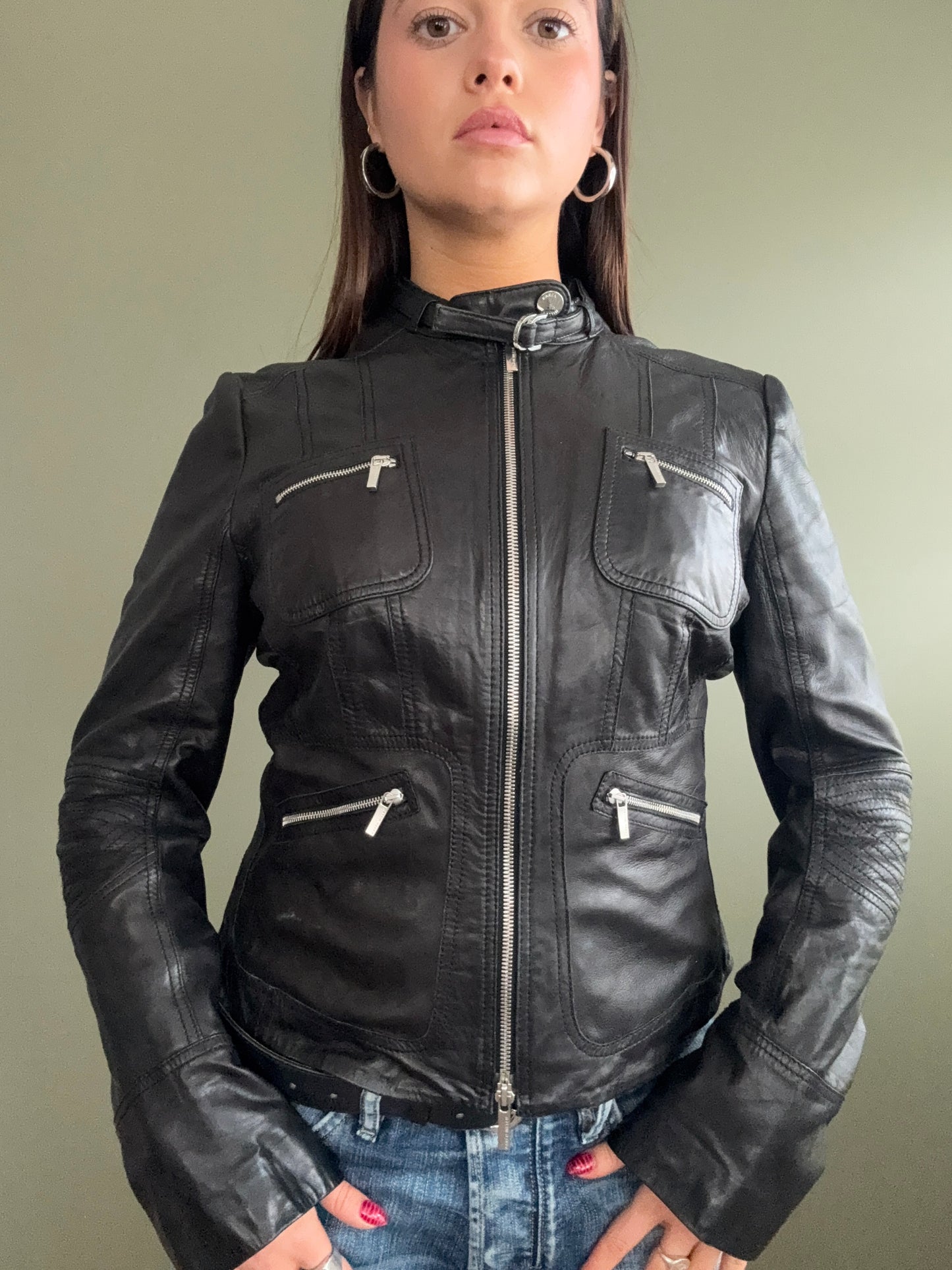 Karen Millen Leather Jacket (S)
