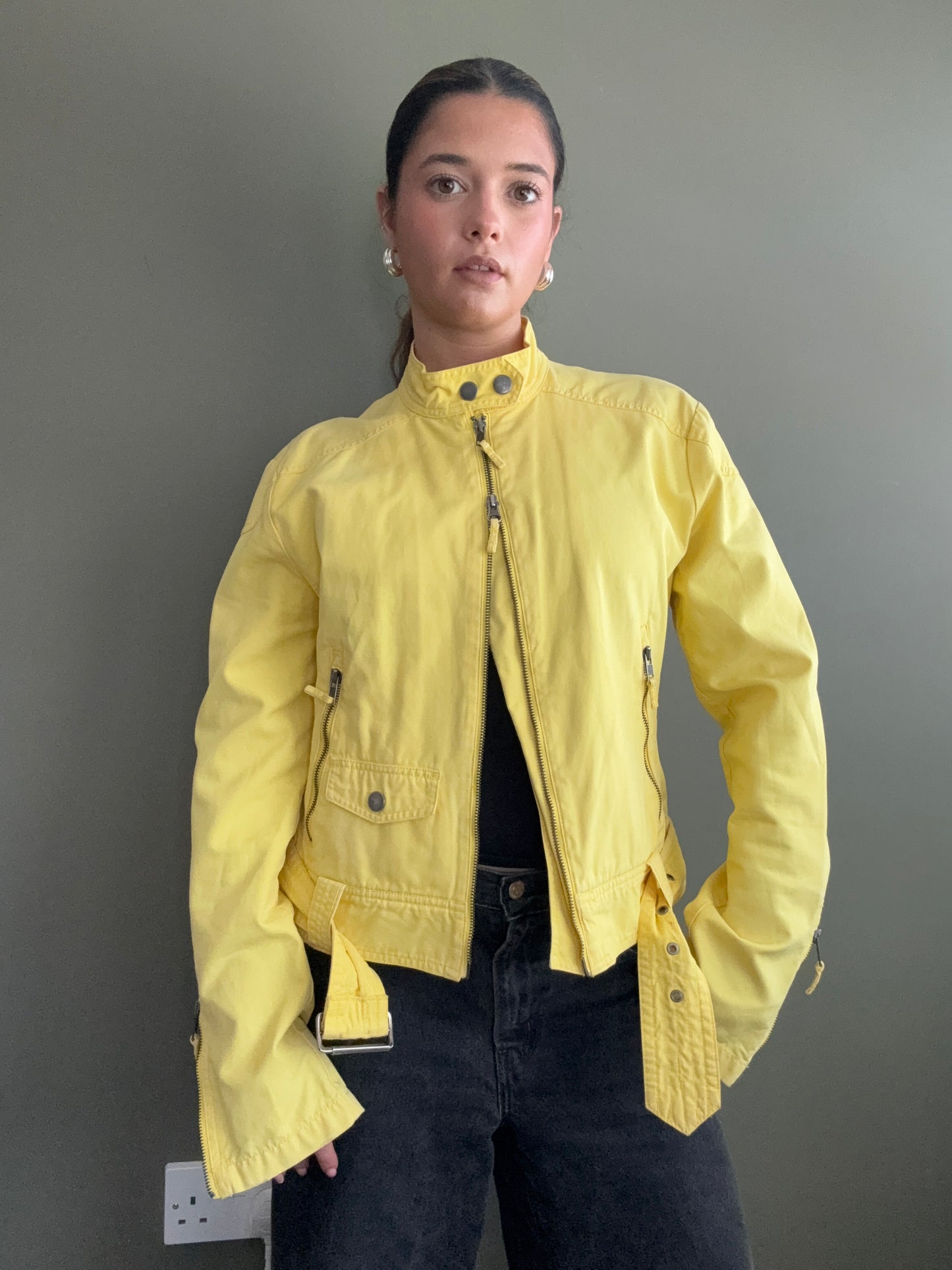 Yellow Biker Jacket (L)