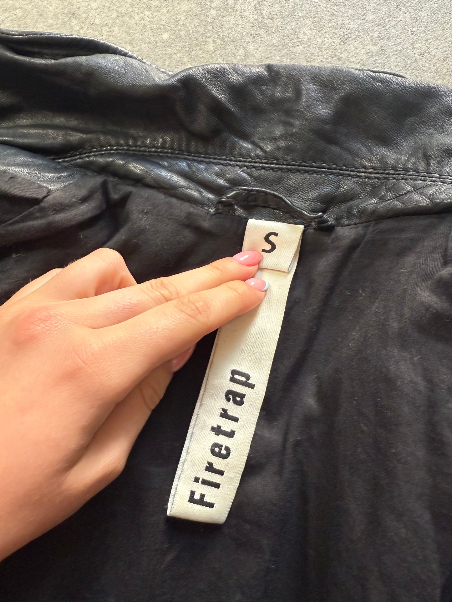 Firetrap Leather Jacket (S)