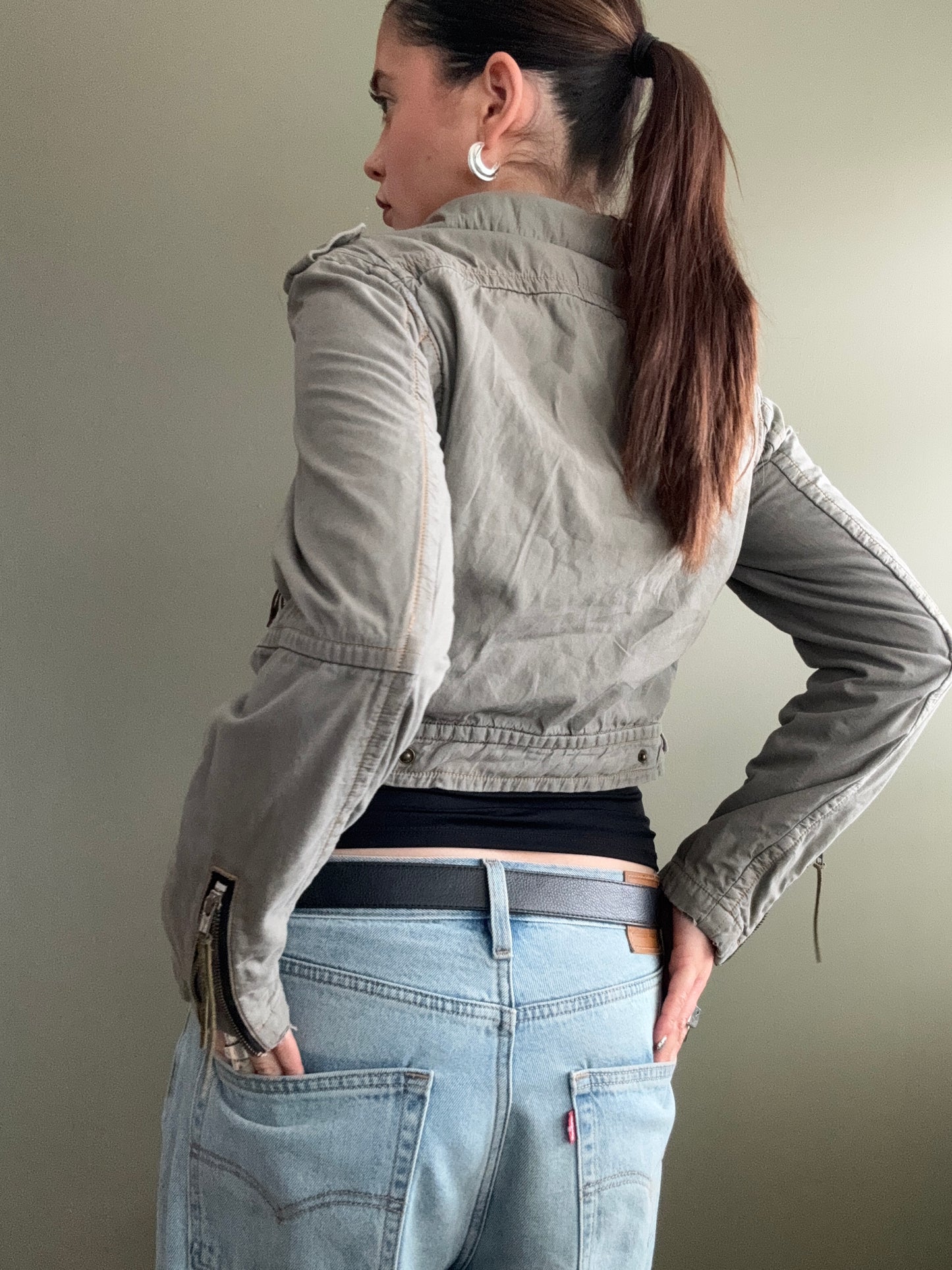 Cropped Cargo Jacket (UK10)