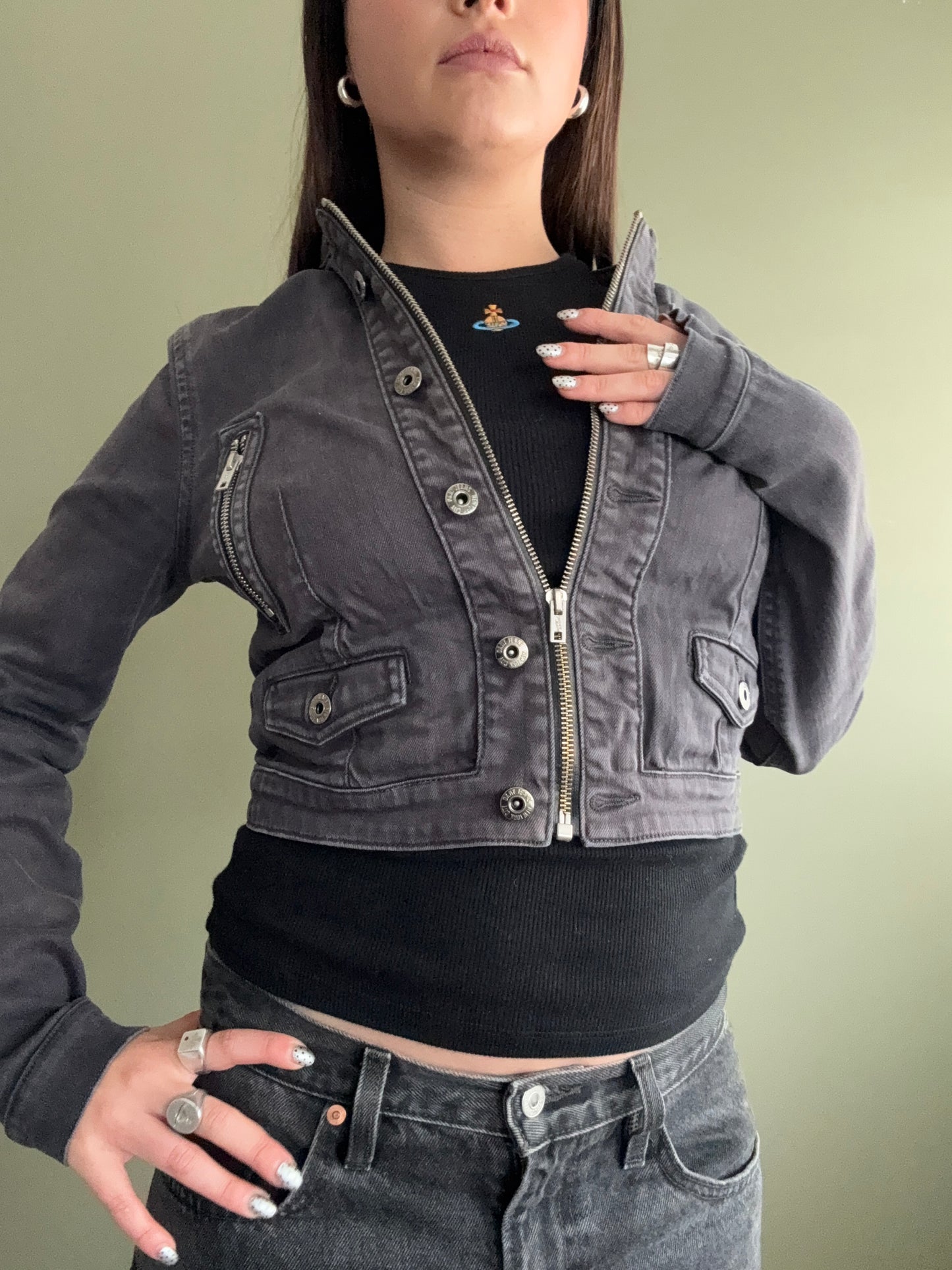 DKNY Cropped Jacket (XS)