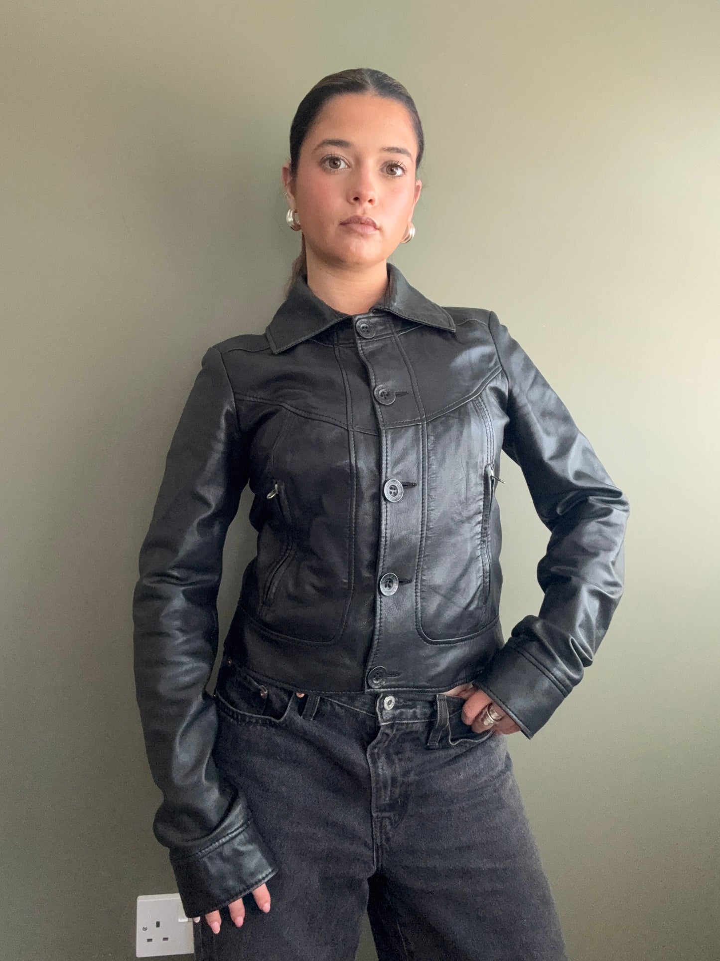 Diesel Leather Jacket (M)