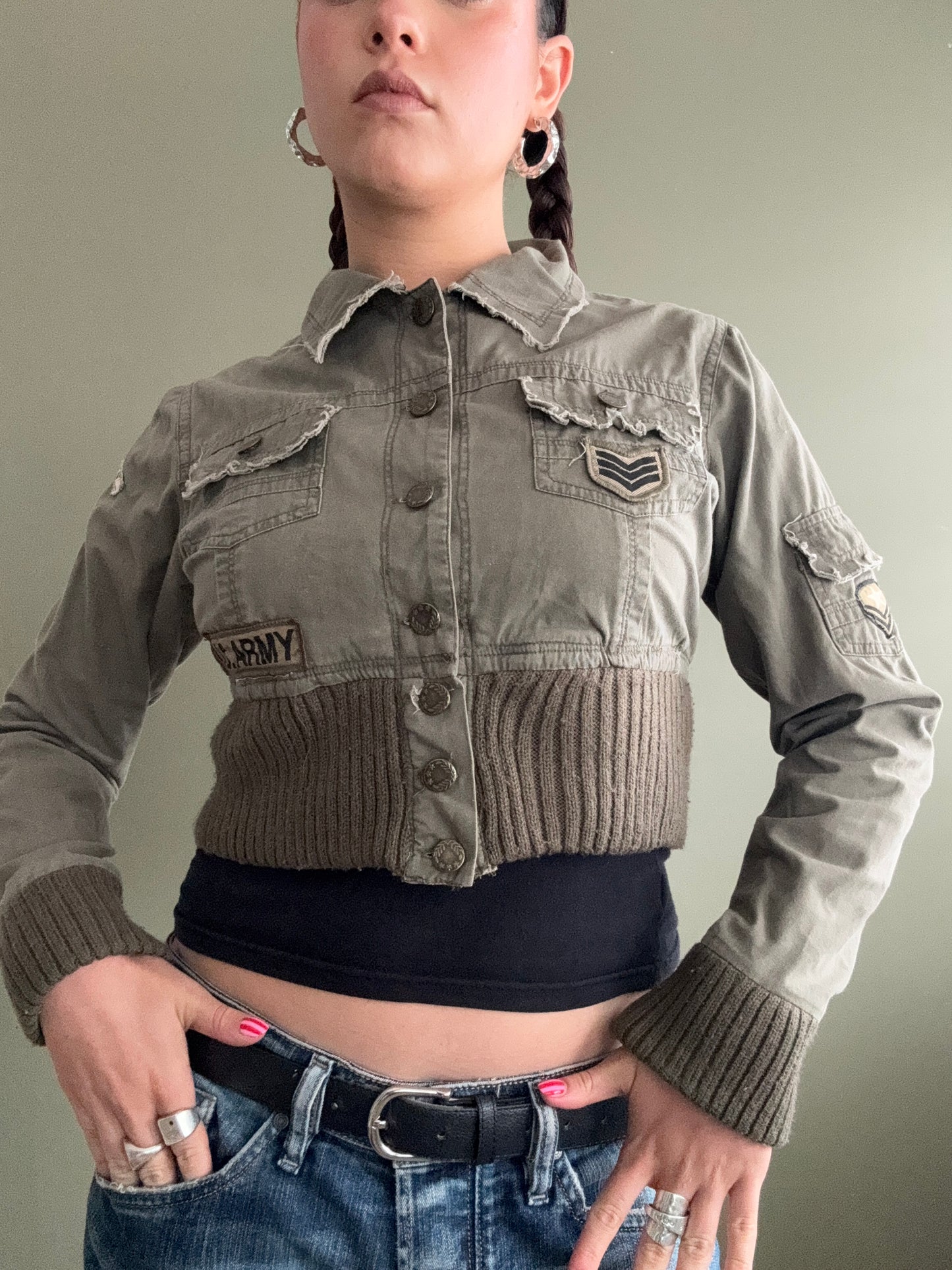 Cropped Cargo Jacket (UK10)