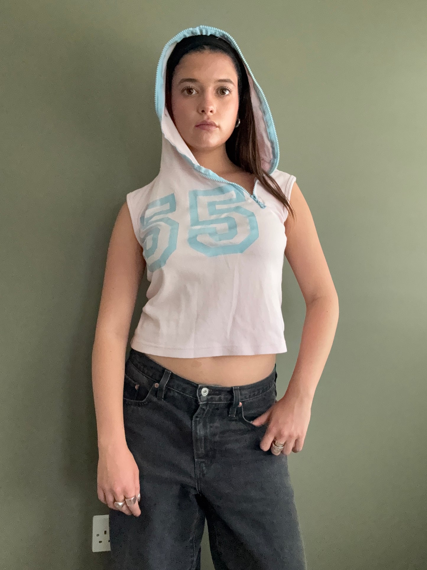 Y2K Hooded Top (S)