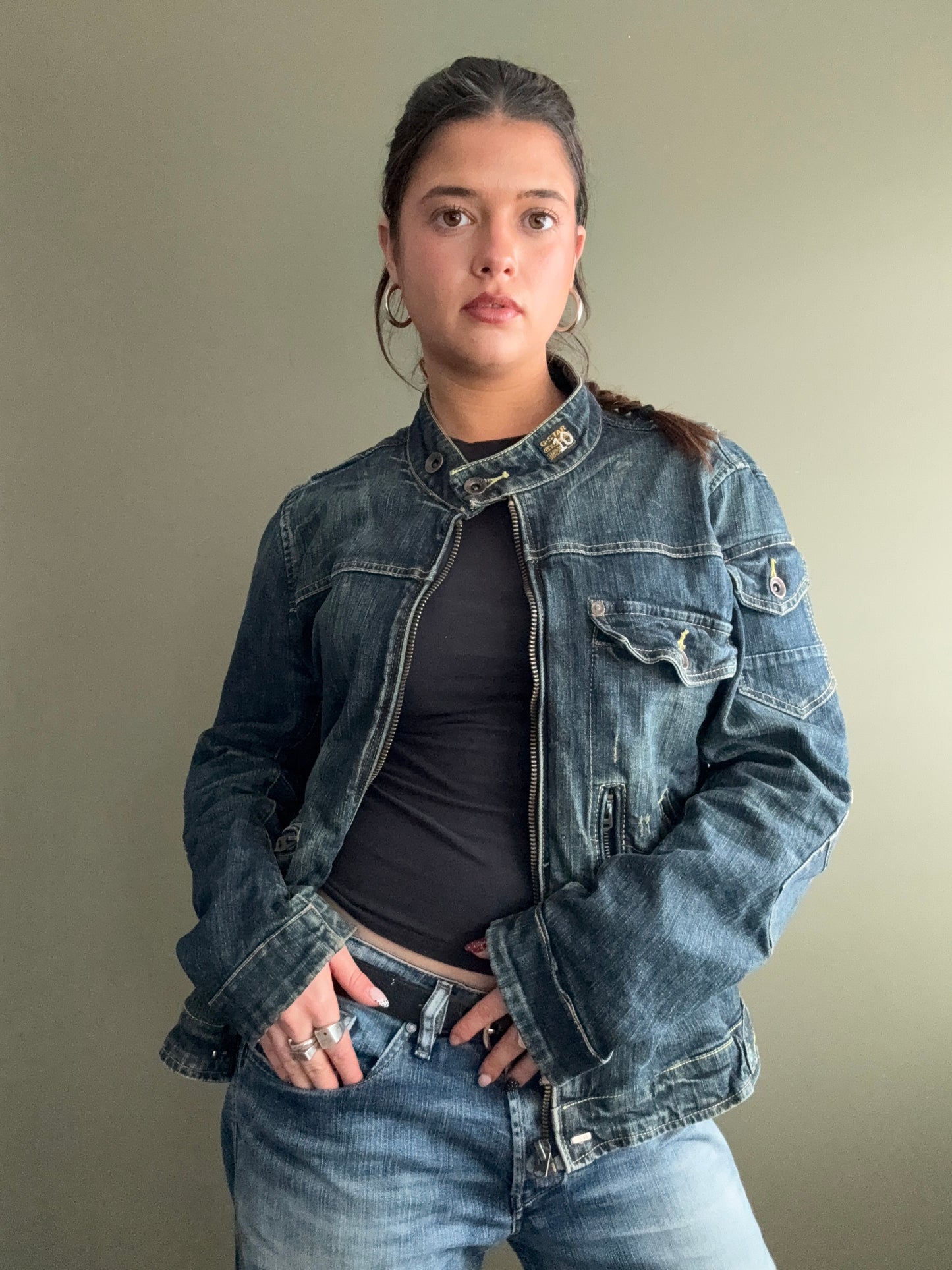 G-Star Denim Biker Jacket (L)