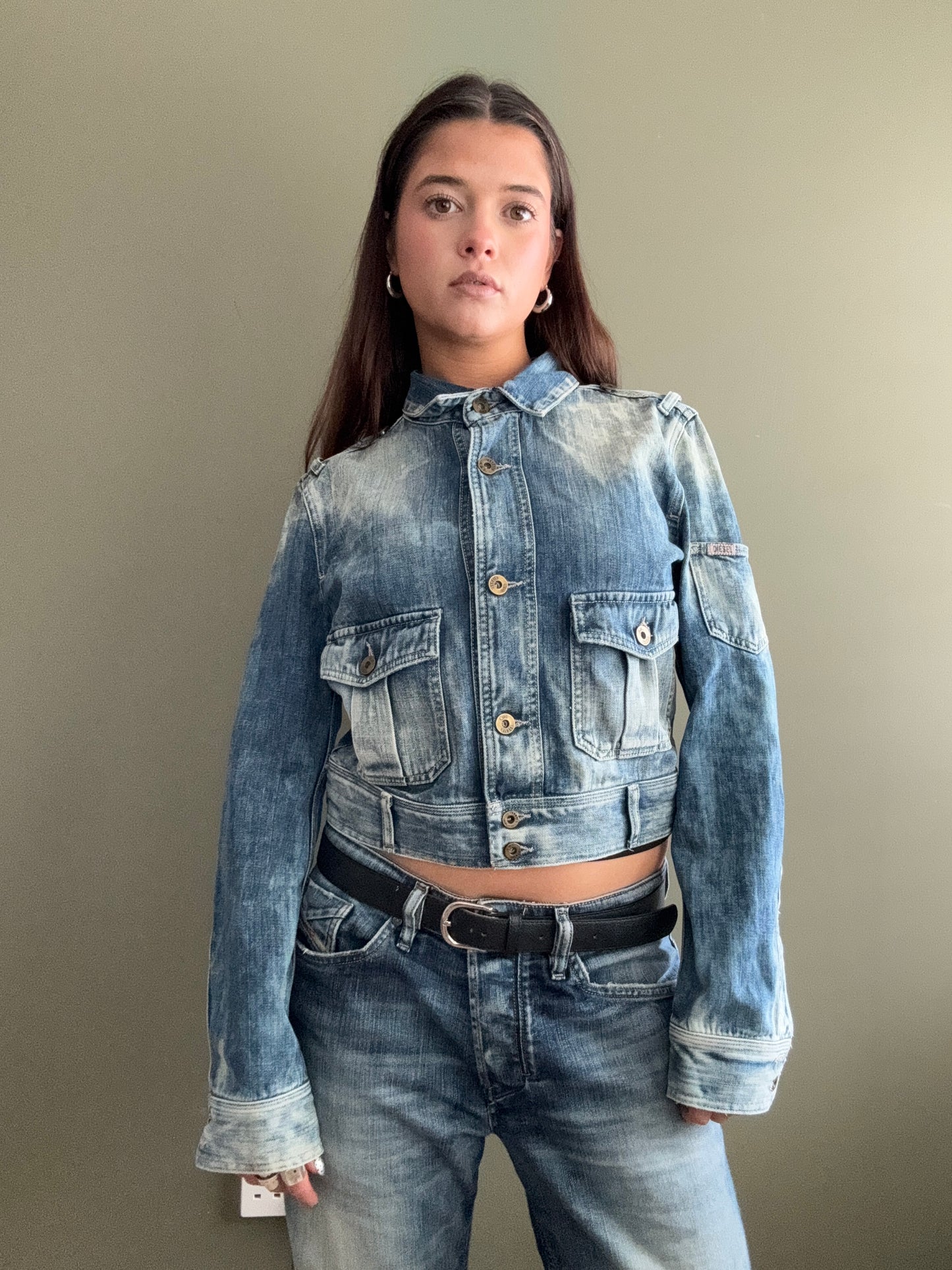Diesel Distressed Denim Jacket (M)