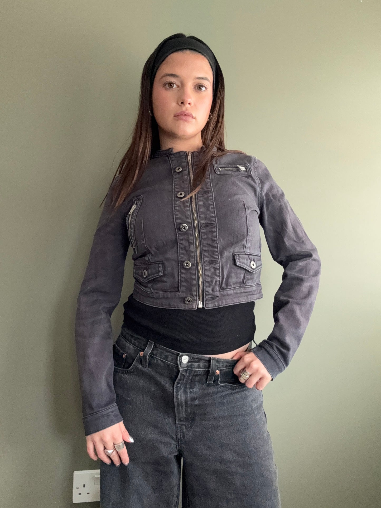 DKNY Cropped Jacket (XS)