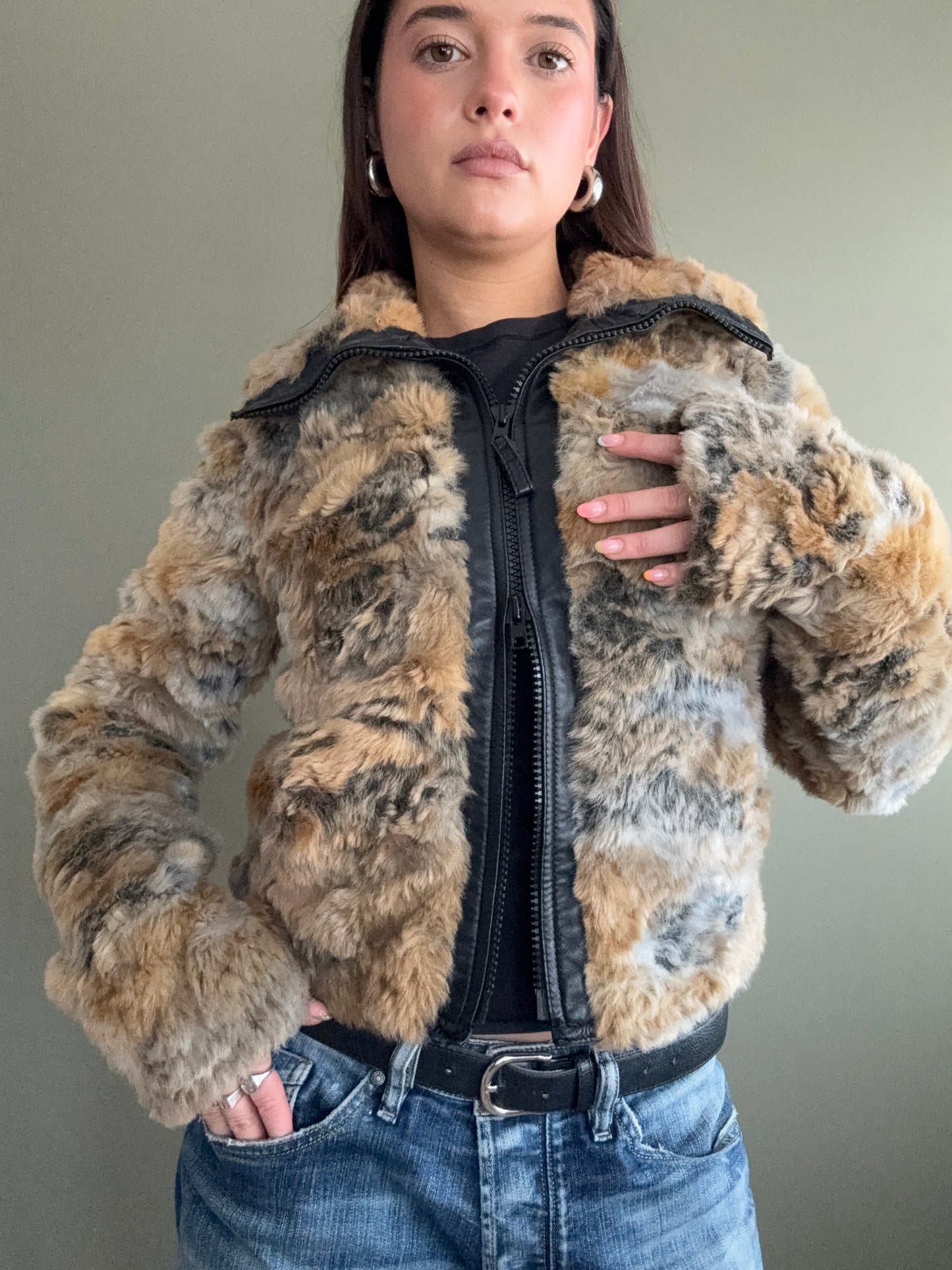 Armani Faux Fur Jacket (UK10)