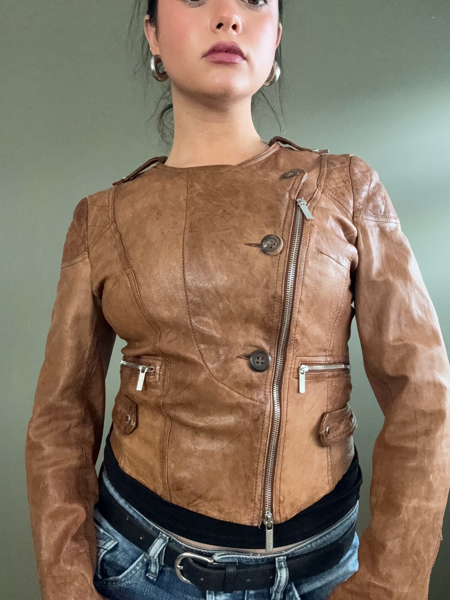 Karen Millen Leather Jacket (UK10)