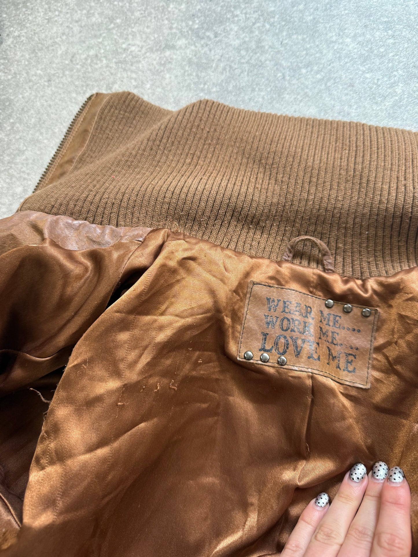 Fitted Leather Jacket (UK10)