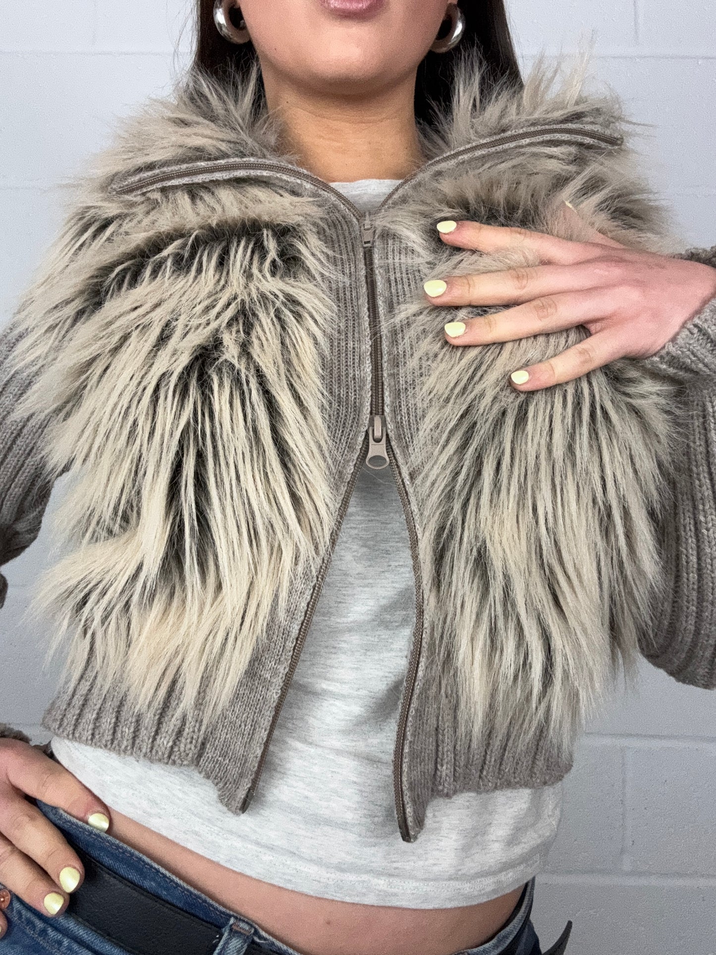 Morgan De Toi Faux Fur Jumper (S)