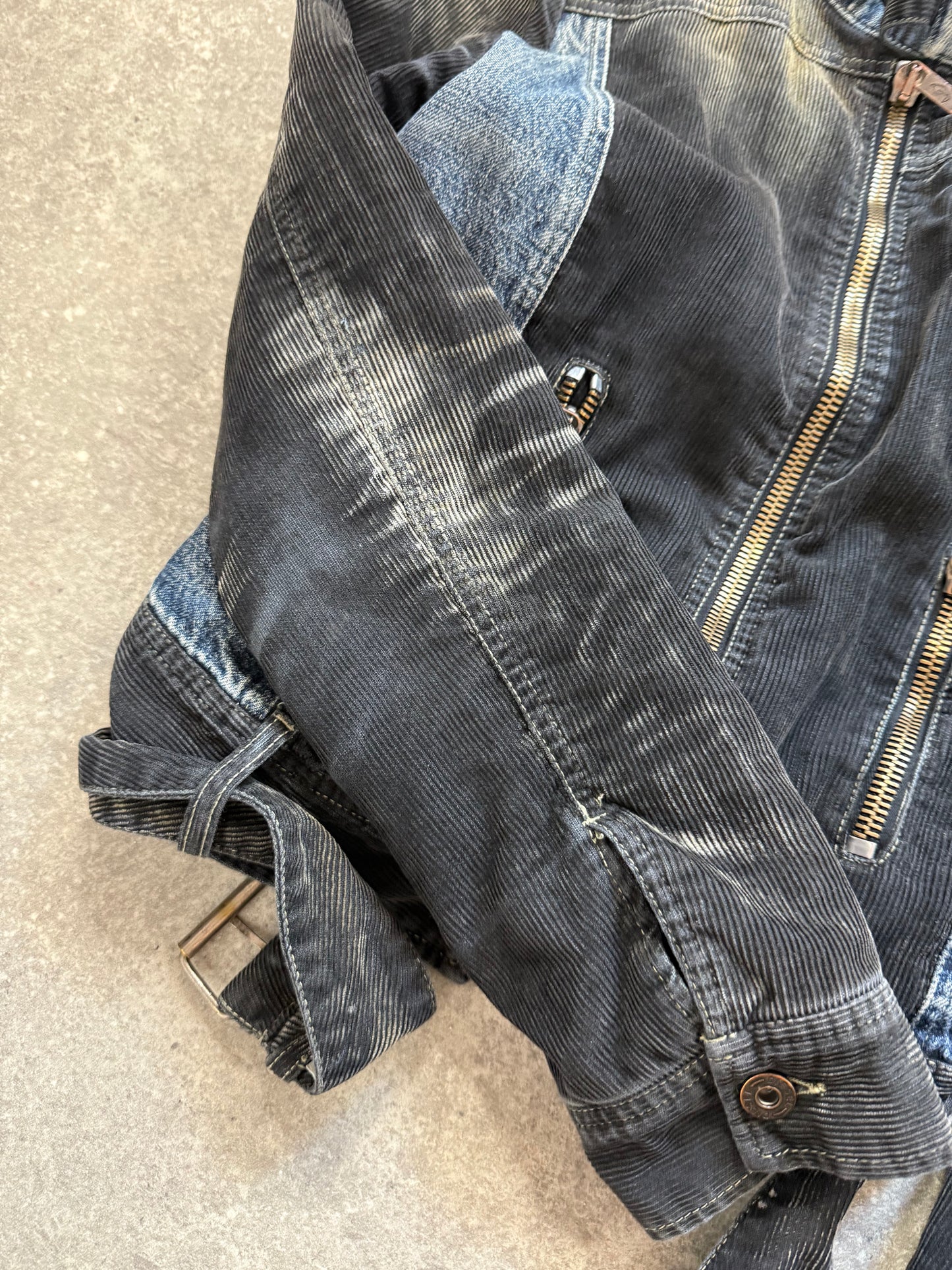 Diesel Denim/Cord Biker Jacket (M)