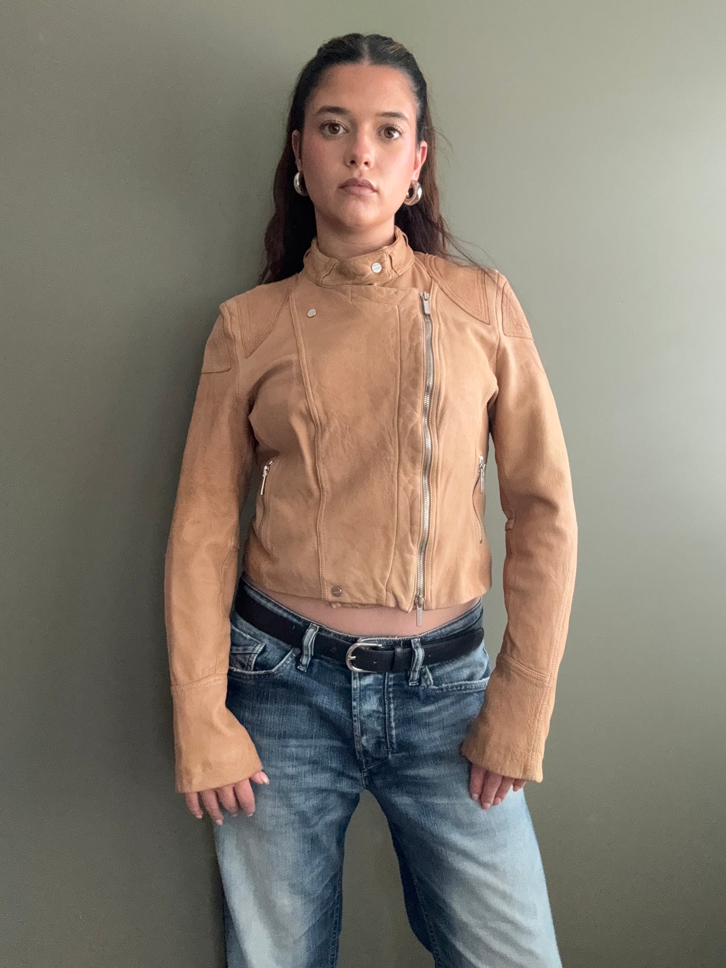 Karen Millen Leather Jacket (UK12)