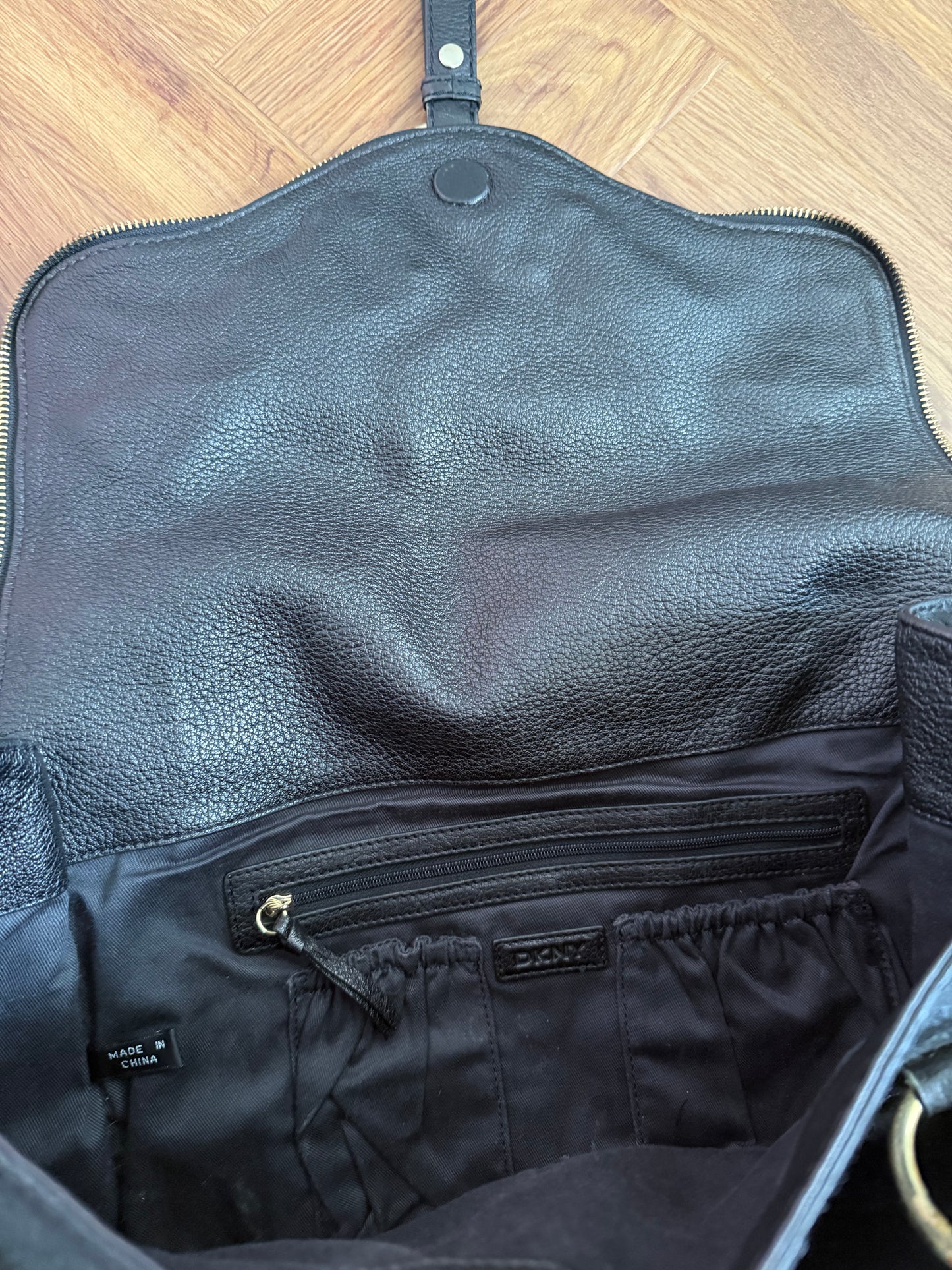 DKNY Pony Hair Studded Handbag