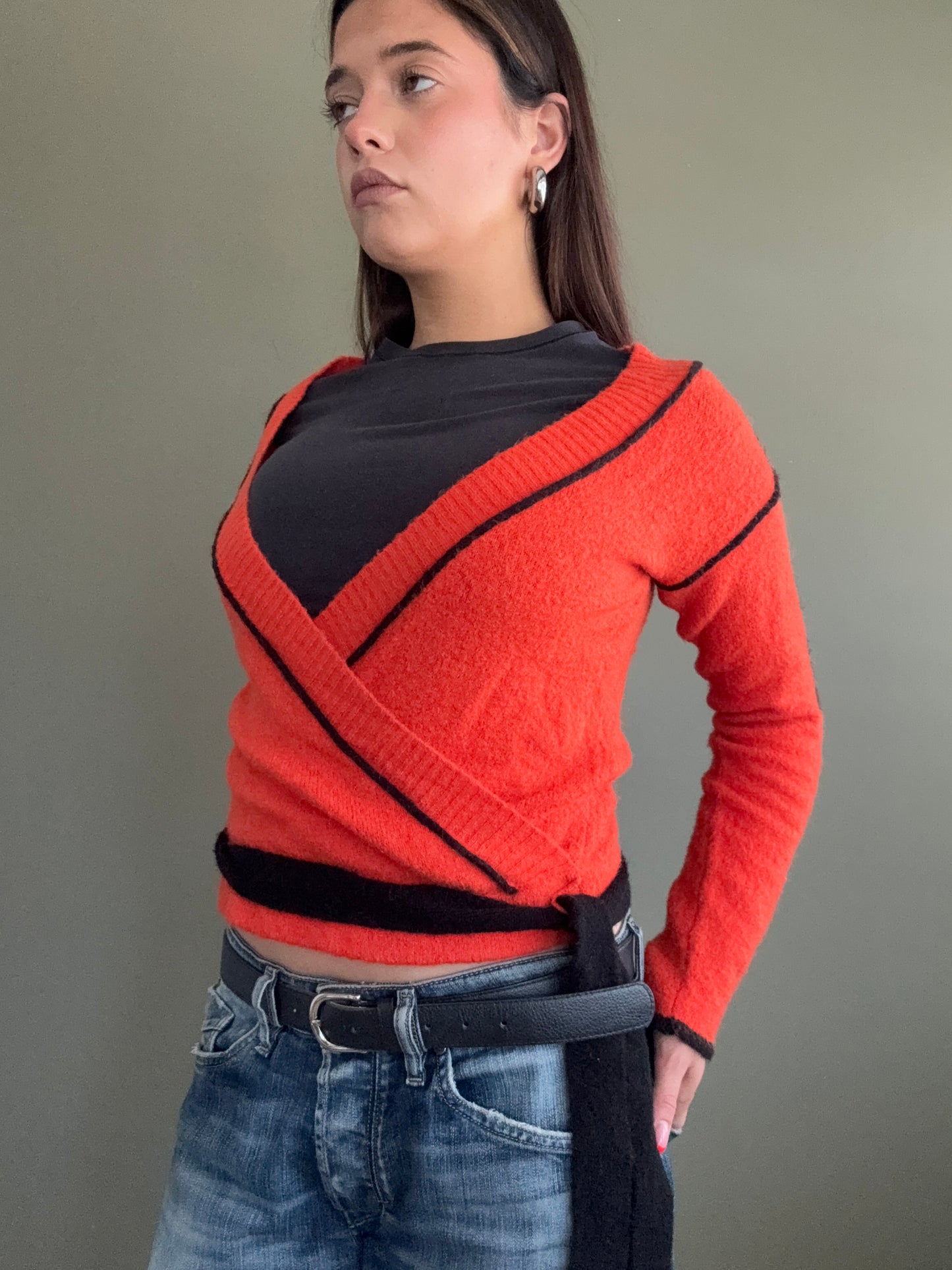 Diesel Mohair Wrap Top (M)